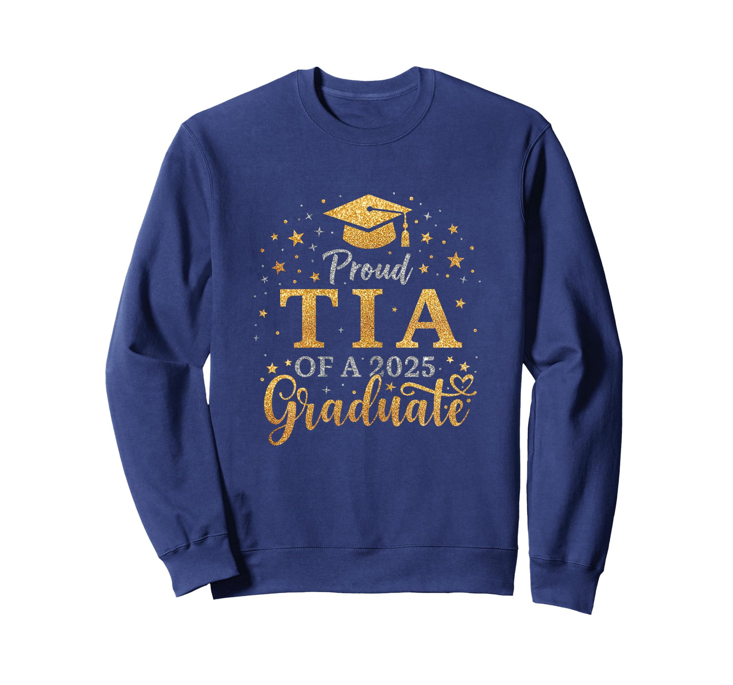 Funny Senior Proud Tia of a Class of 2025 Graduate T-Shirt