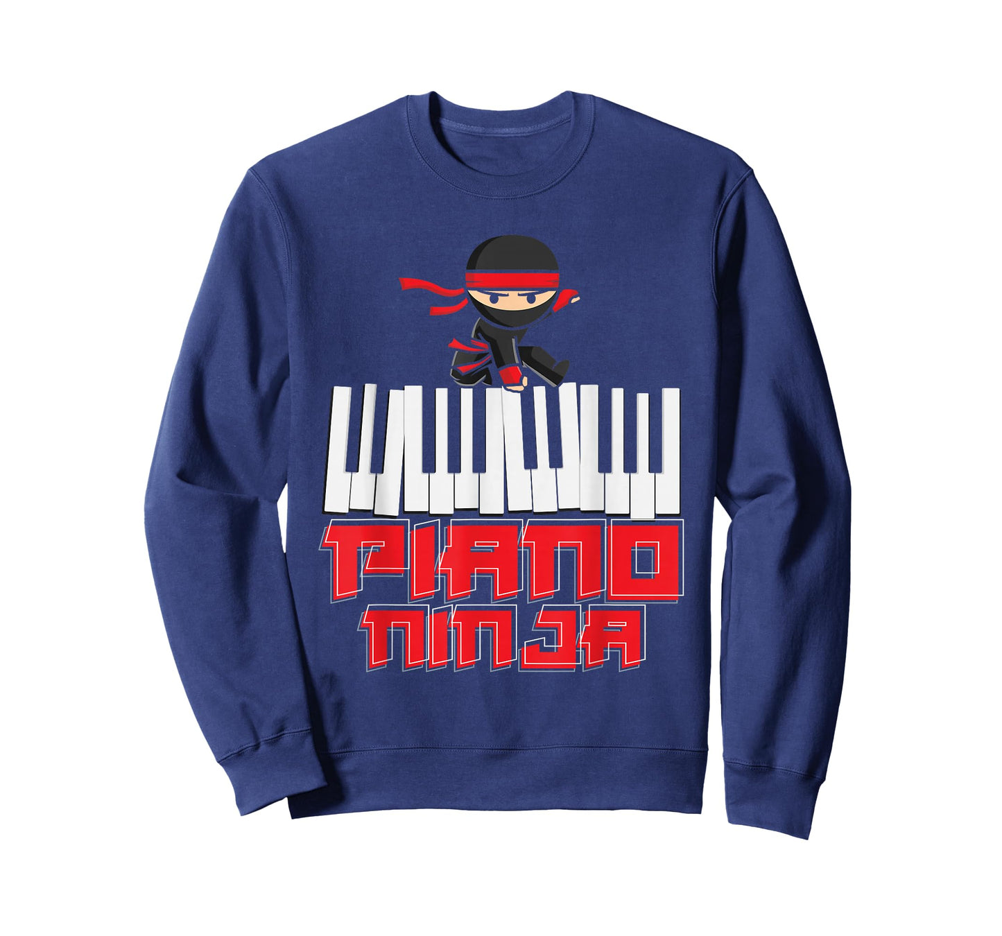 Piano Ninja Pianist Keyboard Player Musician Funny Piano T-Shirt