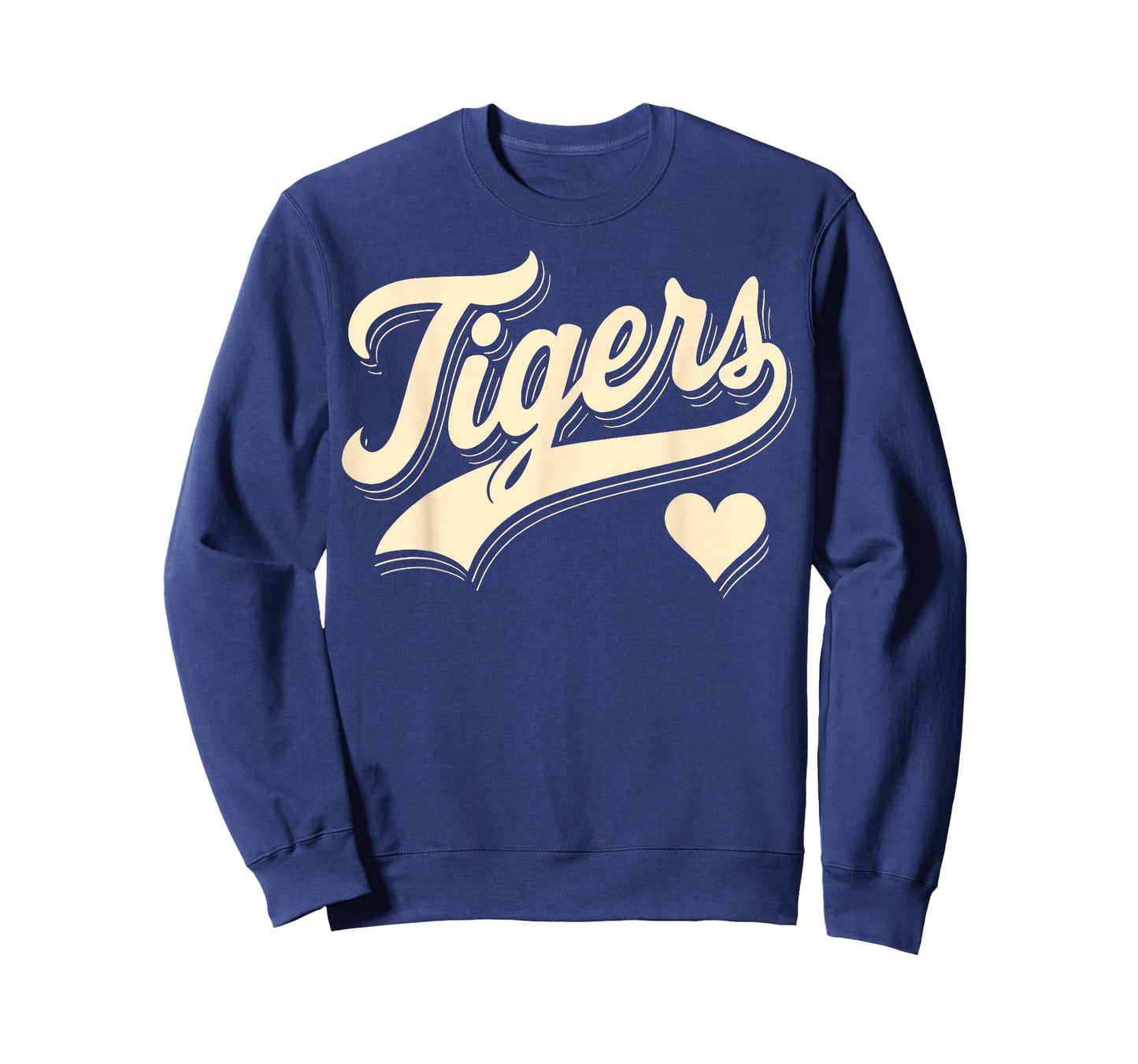 Vintage Tigers Name Heart Gift for Men Women Kid Boy Girl T-Shirt