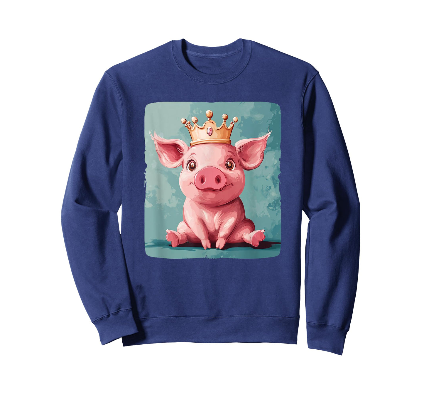 Funny Pig in Royal Crown for a Quirky Vibe T-Shirt