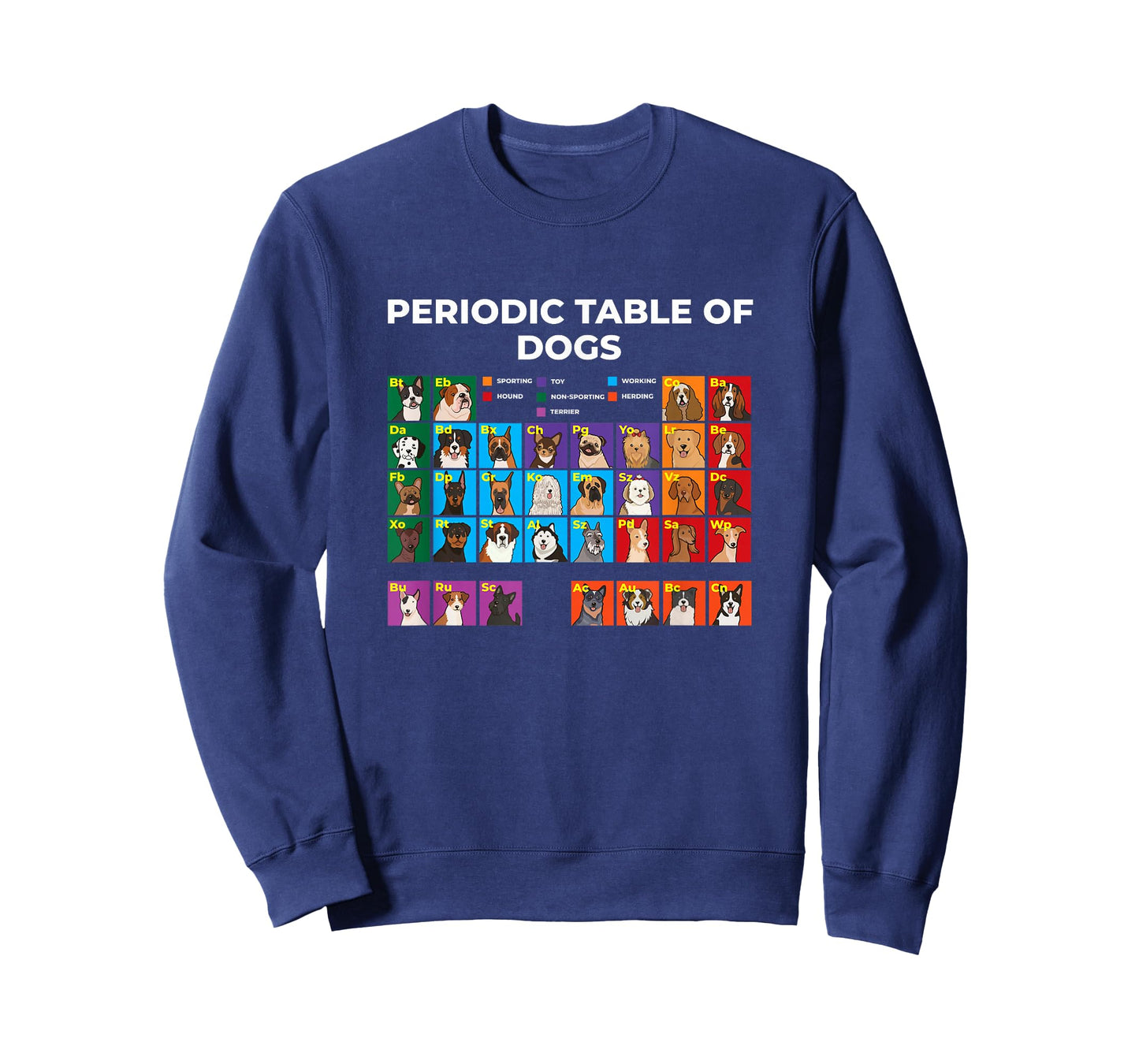 Periodic Table of Dogs, Dog Lover, Funny Science Men Women Kids T-Shirt