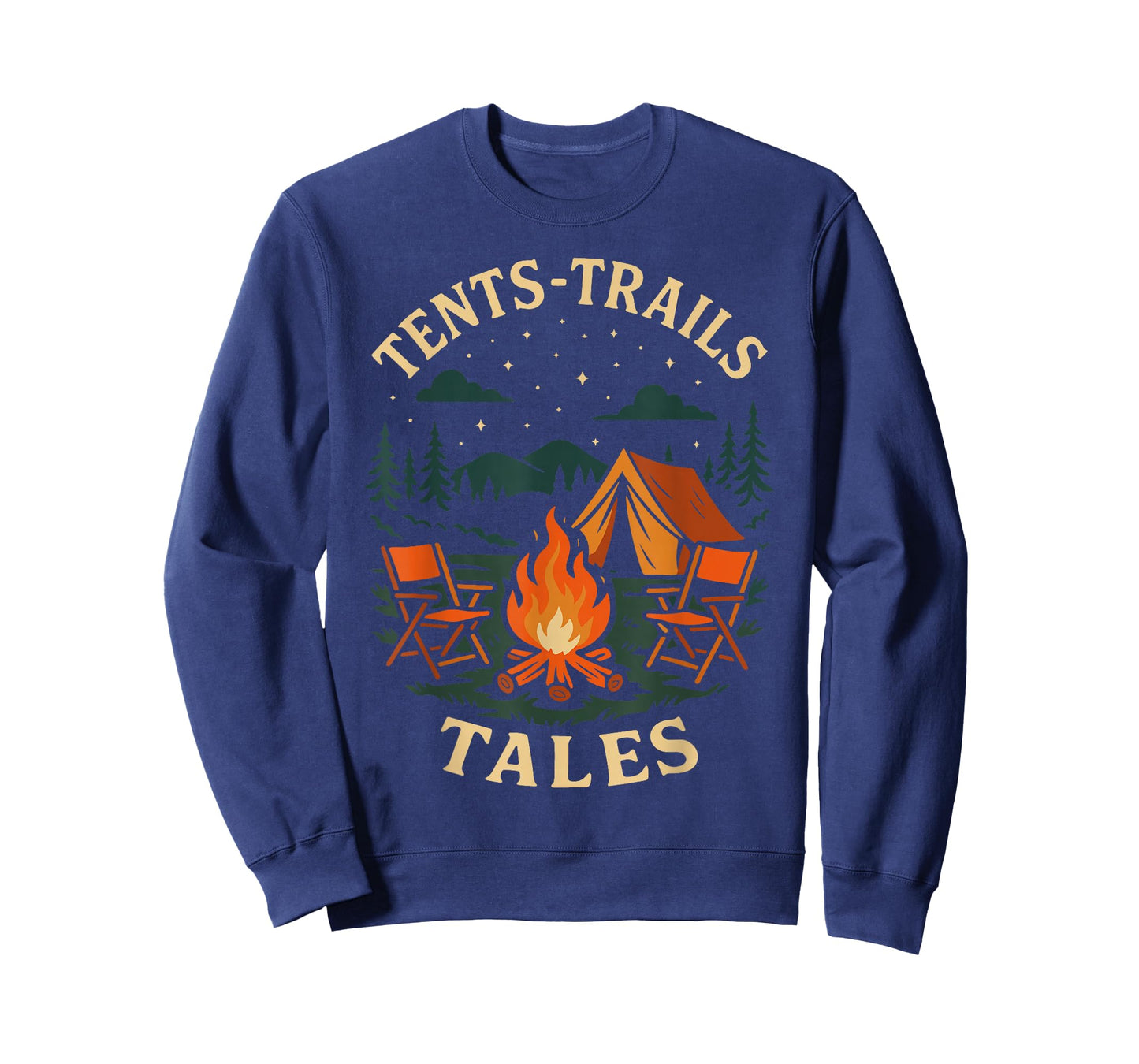 Tents Trails Tales Funny Camping Adventure T-Shirt