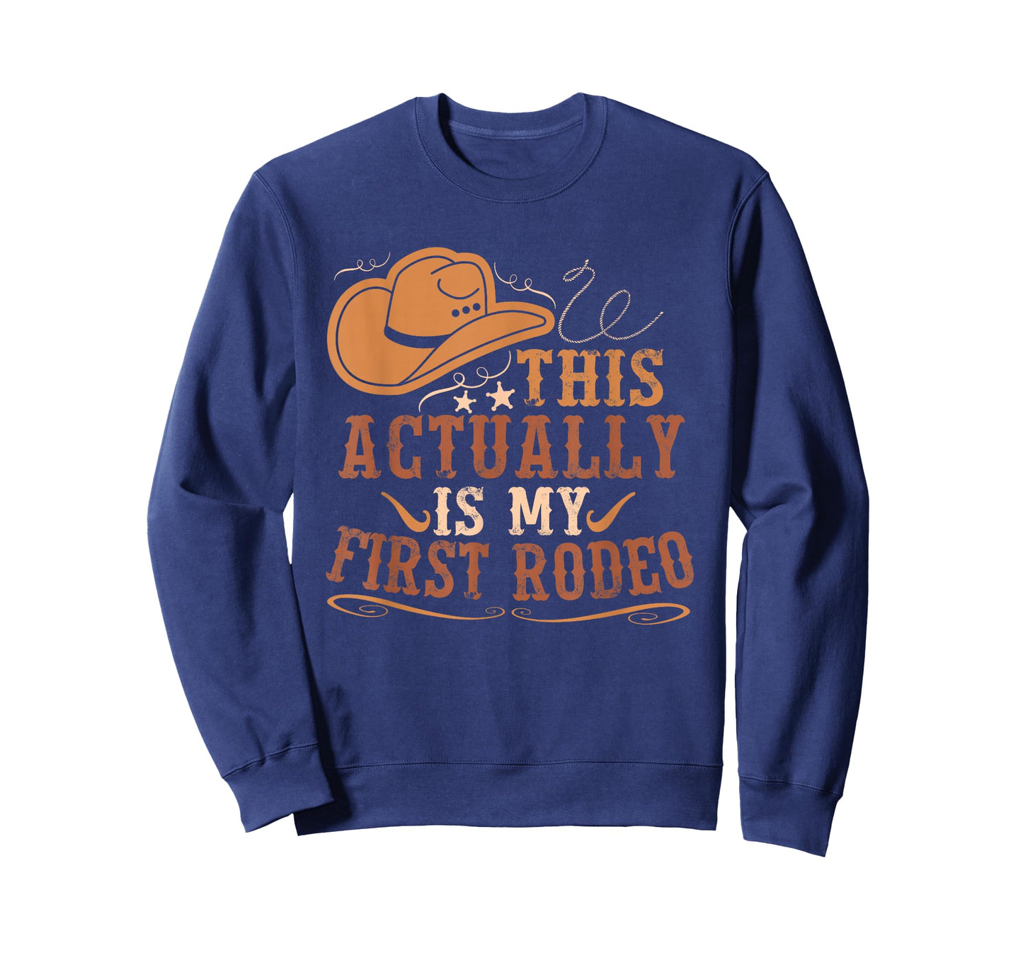 This Actually Is My First Rodeo Cowgirl Bronco Bucking T-Shirt