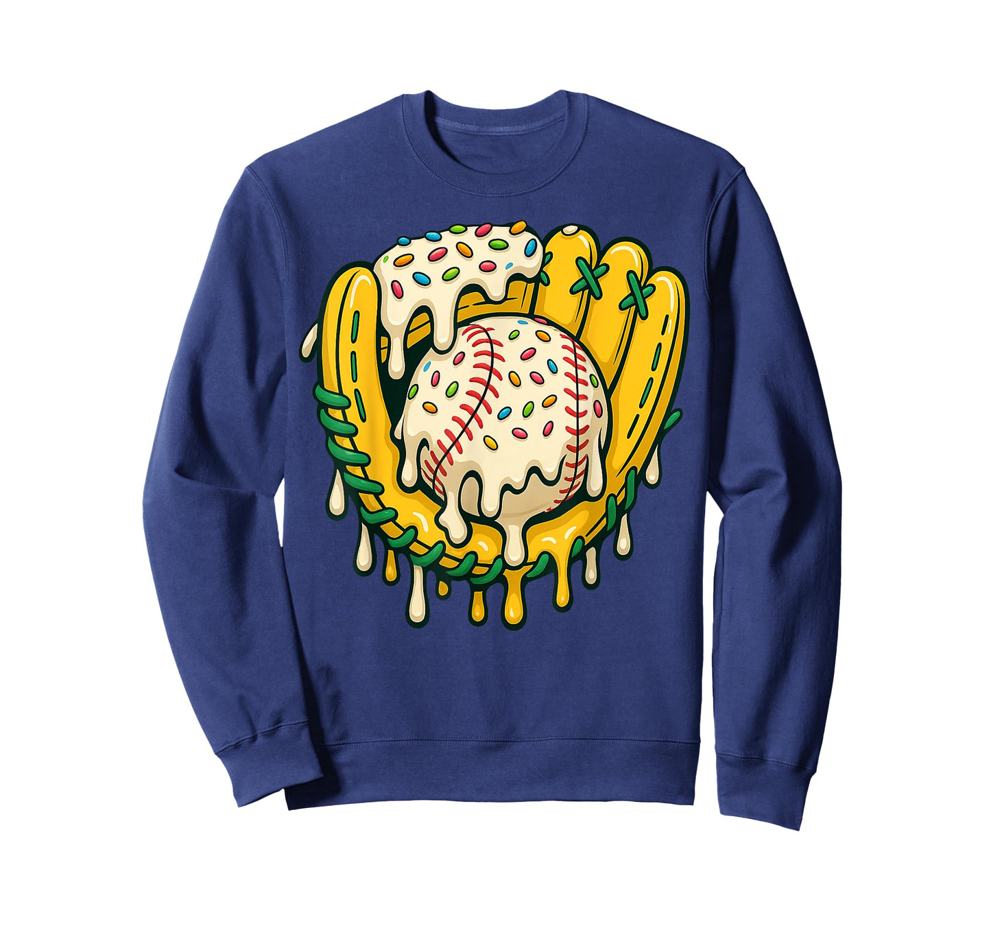 Baseball Drip Team for Boys and Girls Ice Cream Cool T-Shirt