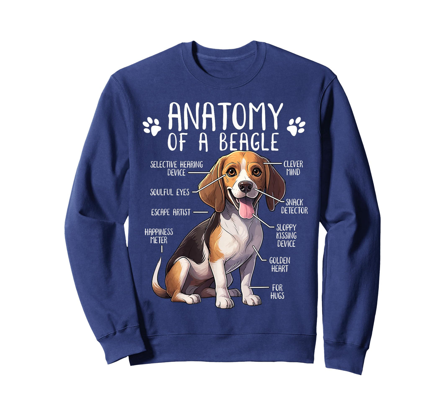 Funny Beagle Anatomy of A Beagle Dog Owner Cute Pet Lover T-Shirt