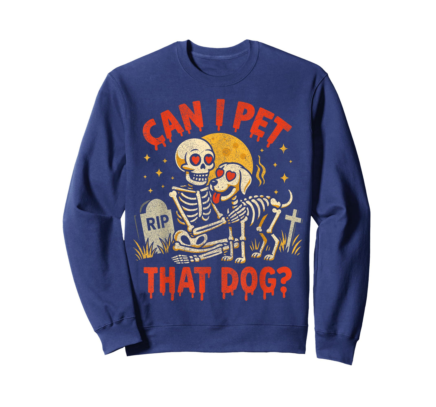 Can I Pet That Dog, Funny Skeleton Dog Lover Halloween Meme T-Shirt