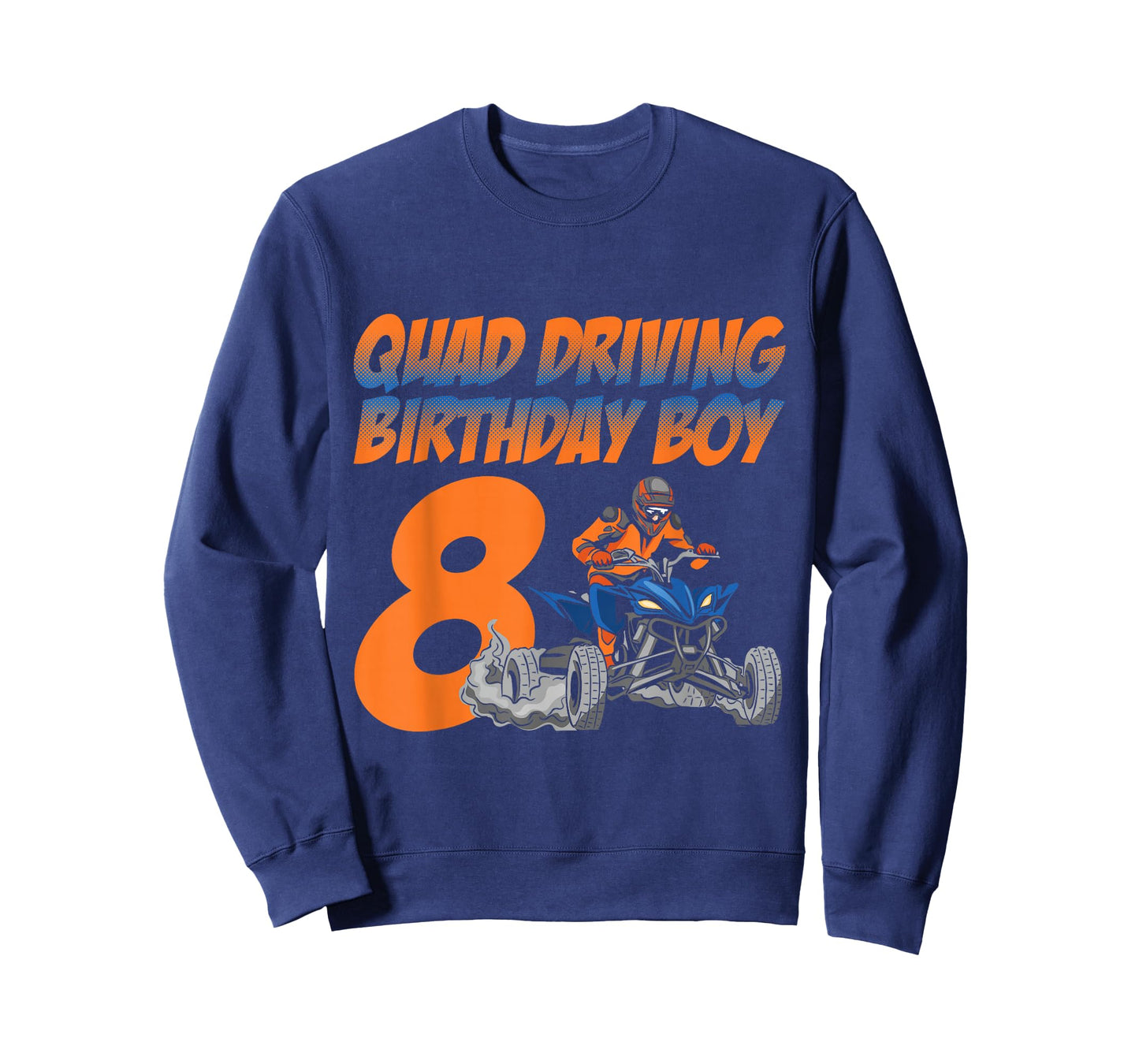 Quad Driving Birthday Boy 8 Quad Bike ATV Gear T-Shirt