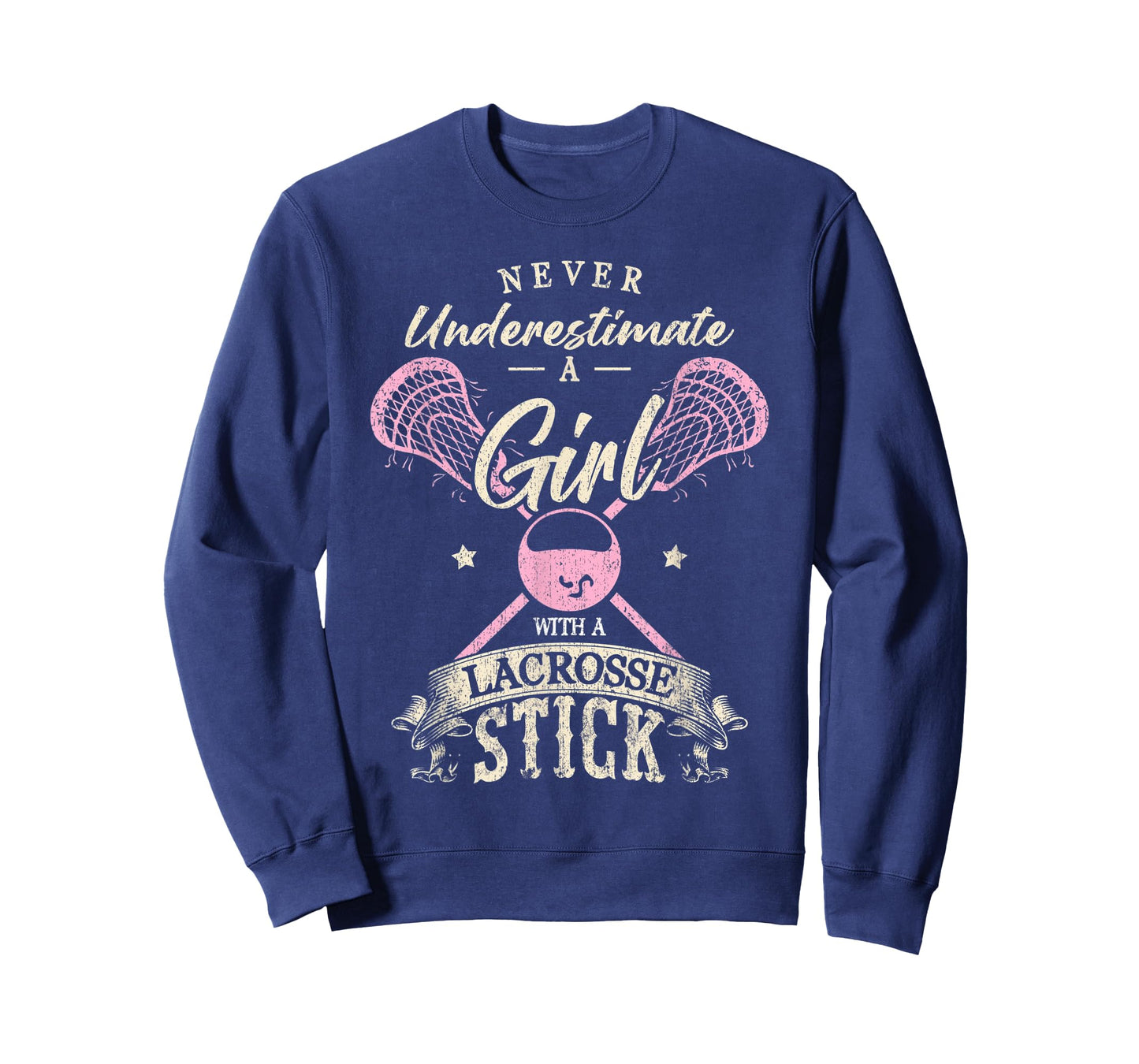 Never underestimate a girl with a Lacrosse stick T-Shirt