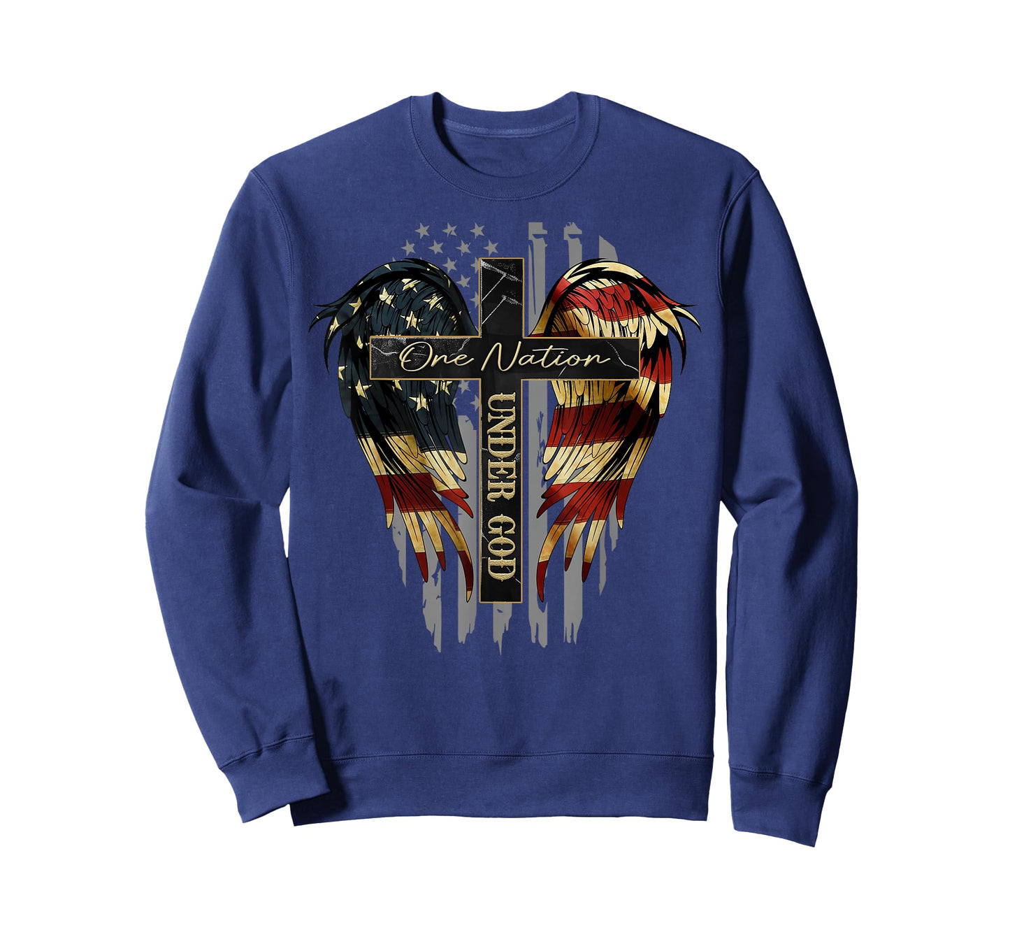 One Nation Under God Cross Wings – Patriotic Christian Gift T-Shirt