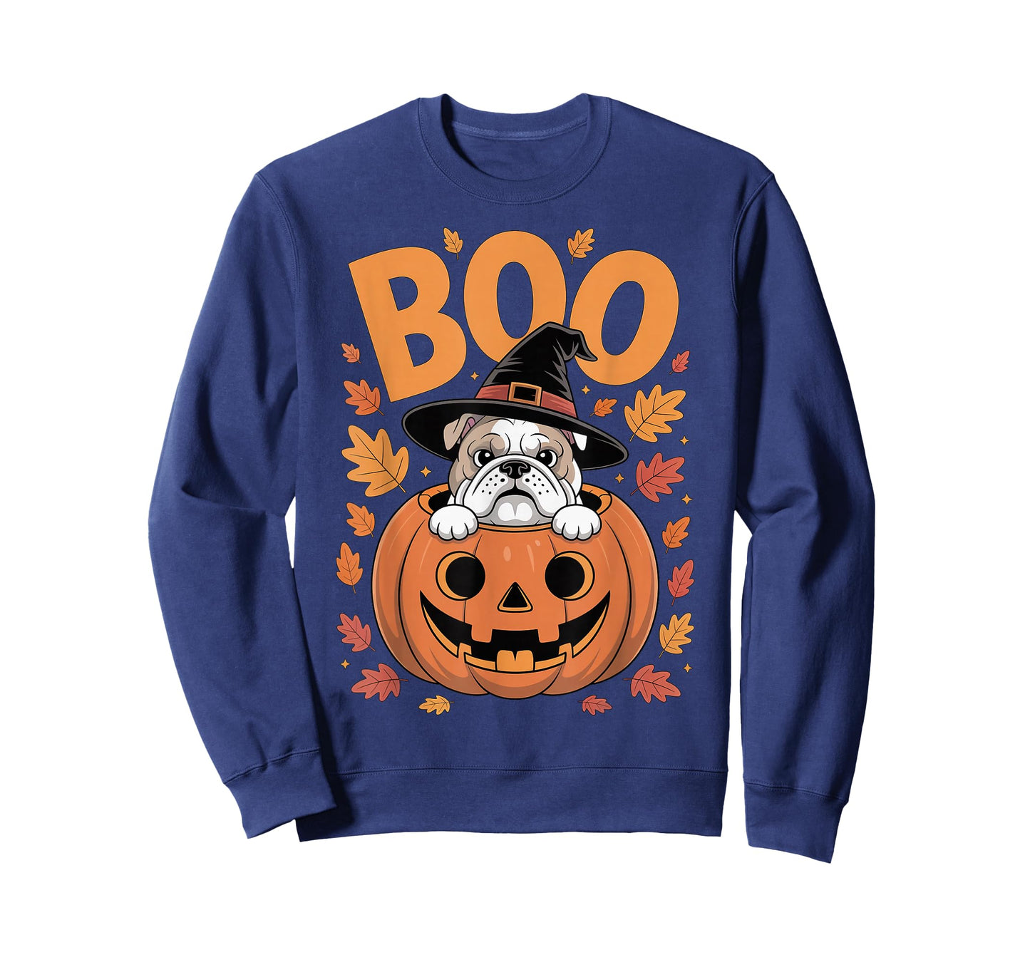 Bulldog Costume on Pumpkin Halloween Bulldog T-Shirt