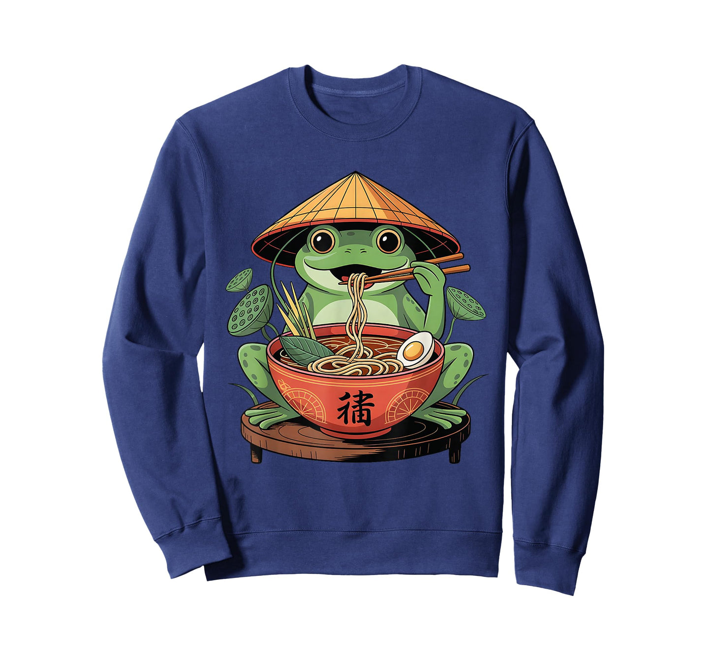 Frog Eating Ramen Kawaii Neko Japanese Noodles Anime Lovers T-Shirt