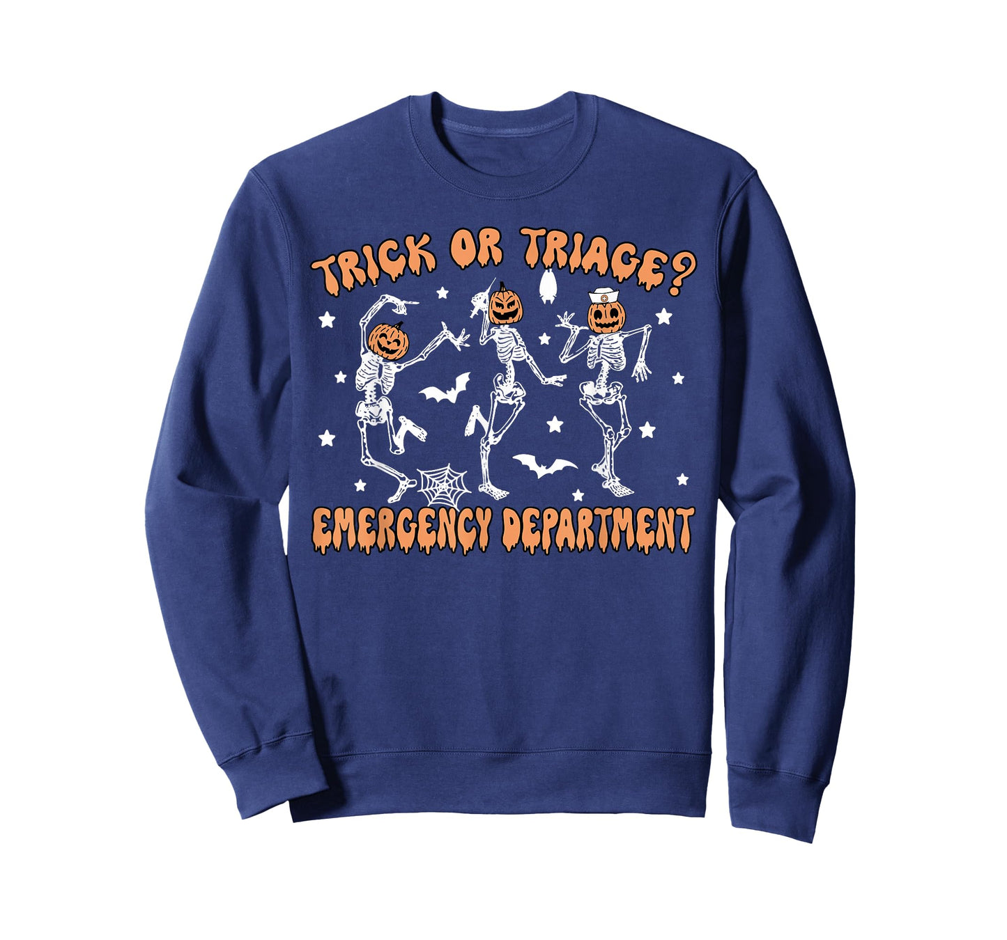 Trick Or Triage Emergency Department ER Skeleton Halloween T-Shirt
