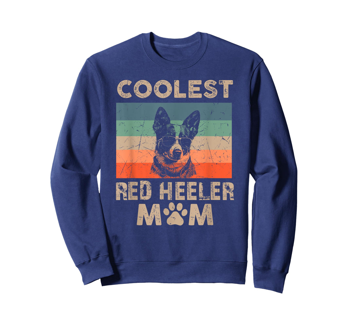 Coolest Dog Mom Mama Gifts for Women Funny Red Heeler Mom T-Shirt