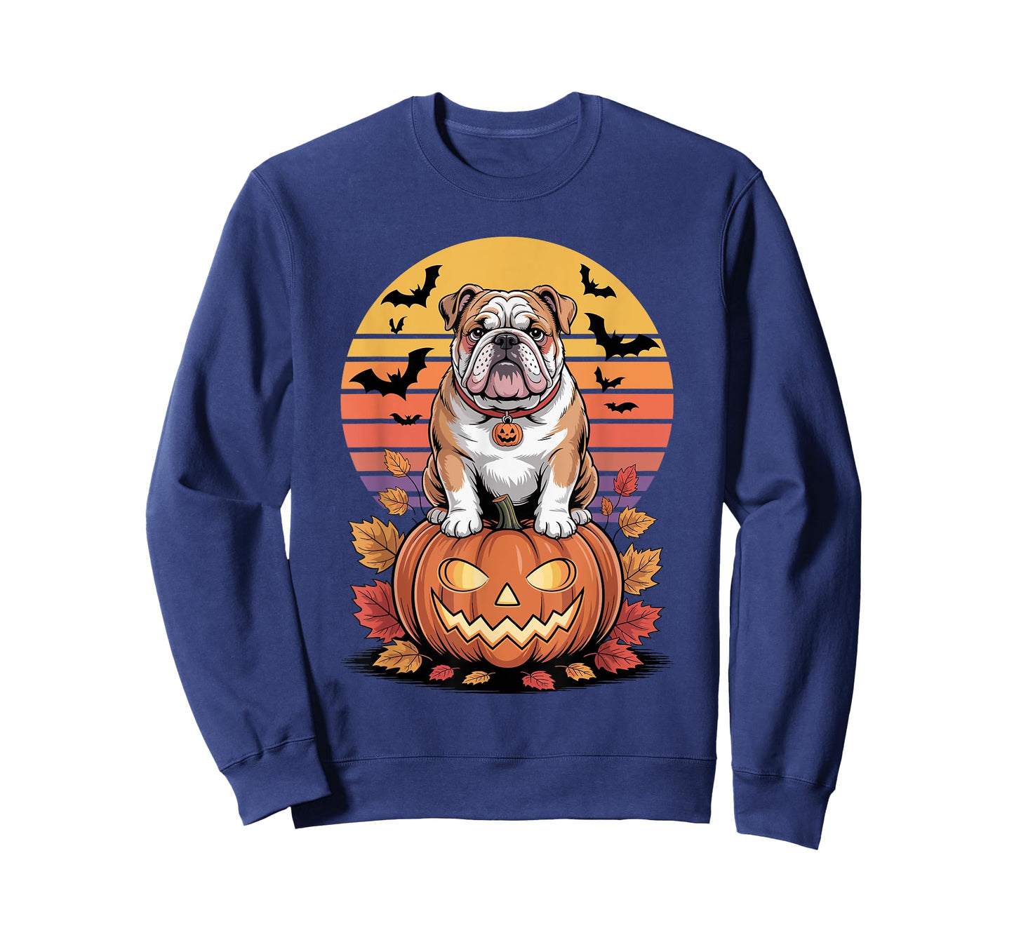 Halloween Retro English Bulldog T-Shirt