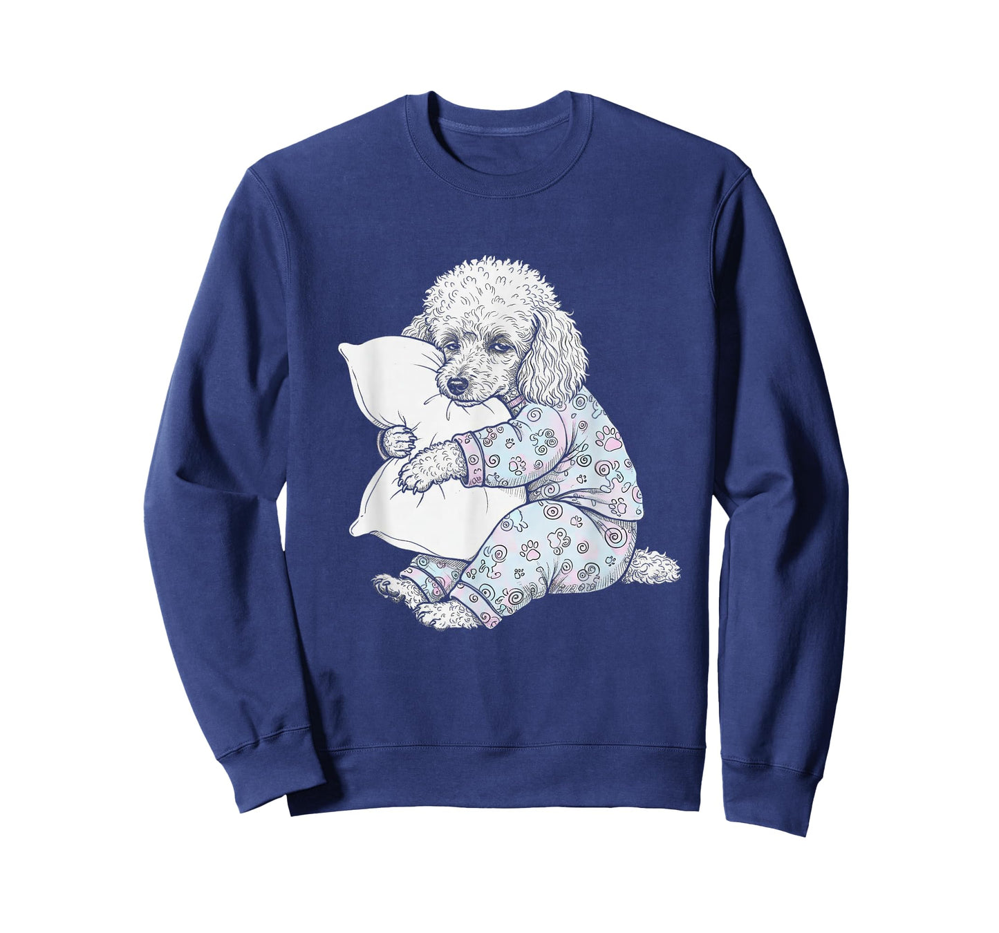 Funny Sleepy Poodle Pajama Women Men Kids Girls Boys T-Shirt