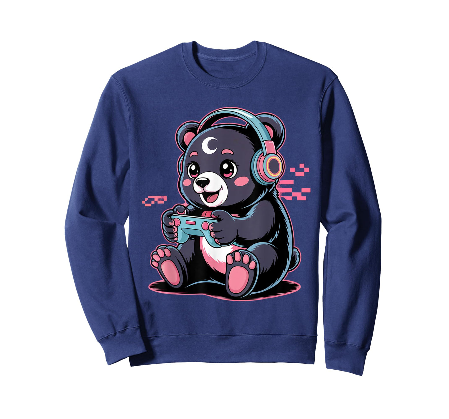 Gamer Bear Video Game Kawaii Goth Girl Clothes Pink Goth T-Shirt