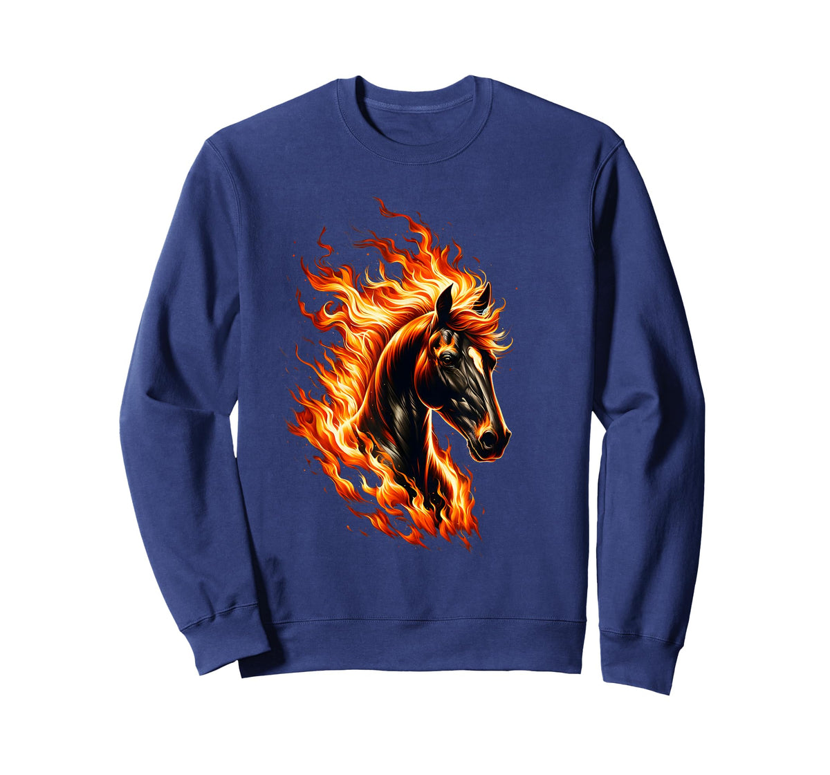 Funny burning horse outfit for horses flames lovers T-Shirt