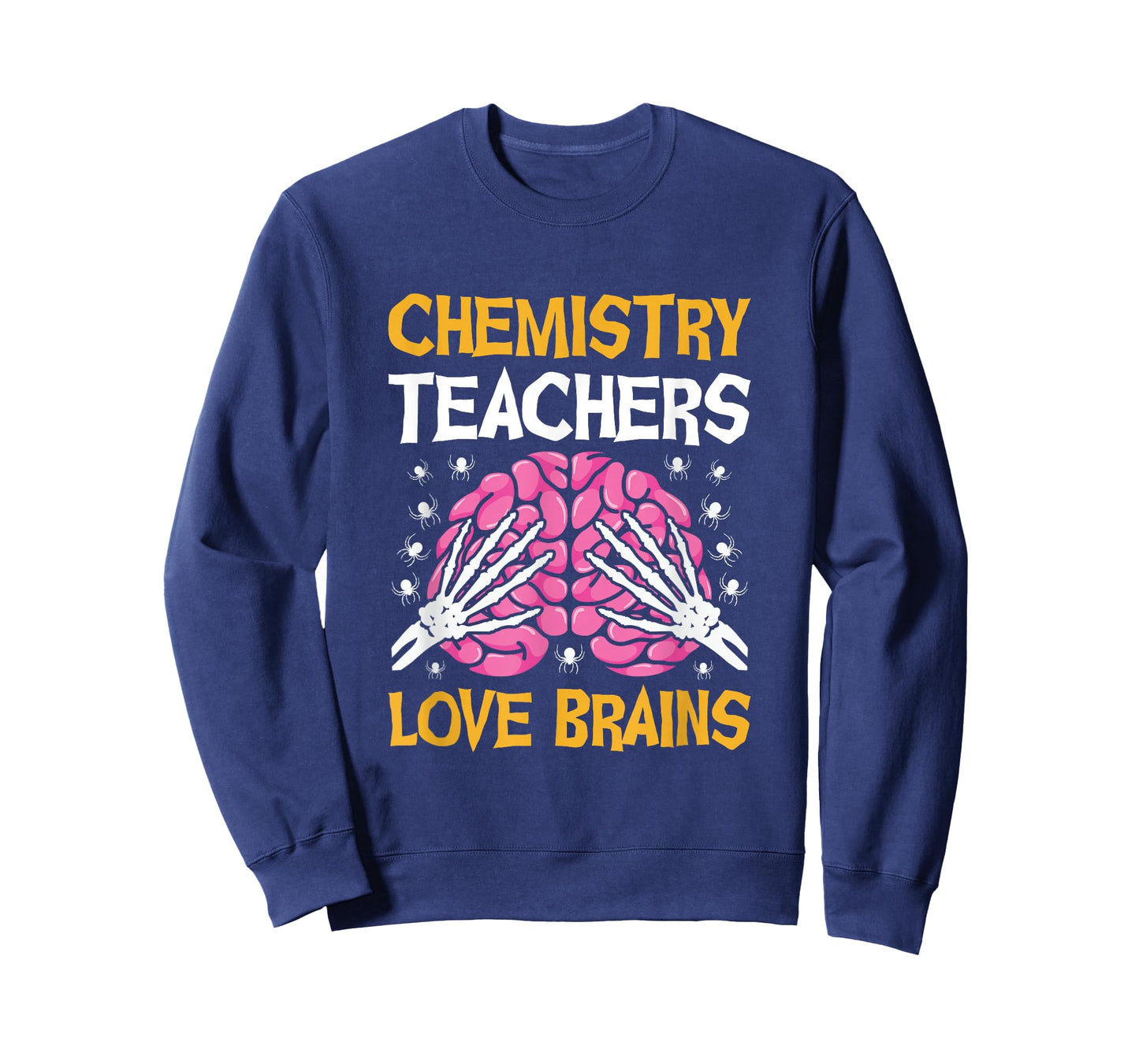 Chemistry Teacher Love Brains Funny Halloween School T-Shirt