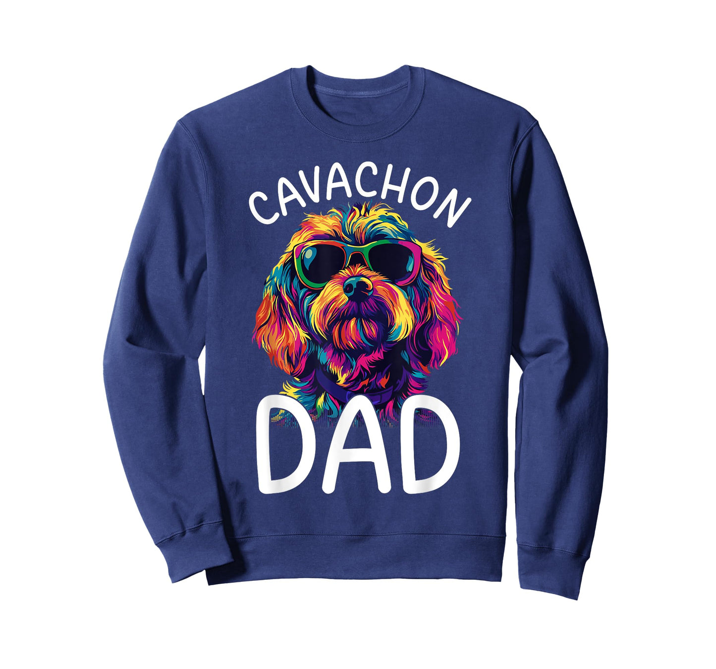 Cavachon Lovers Colorful Pop Art Mens Cavachon Dad T-Shirt