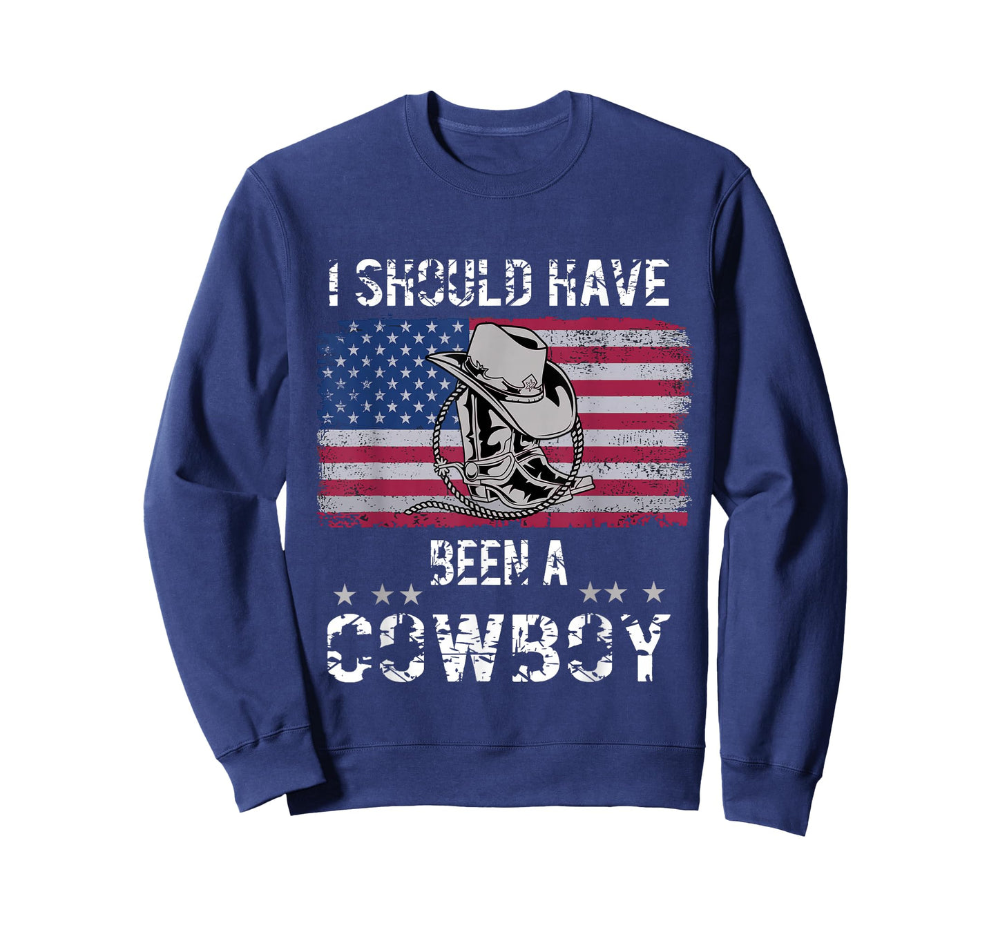 Vintage Western Cowboy Hat Boots I Should Have Been A Cowboy T-Shirt