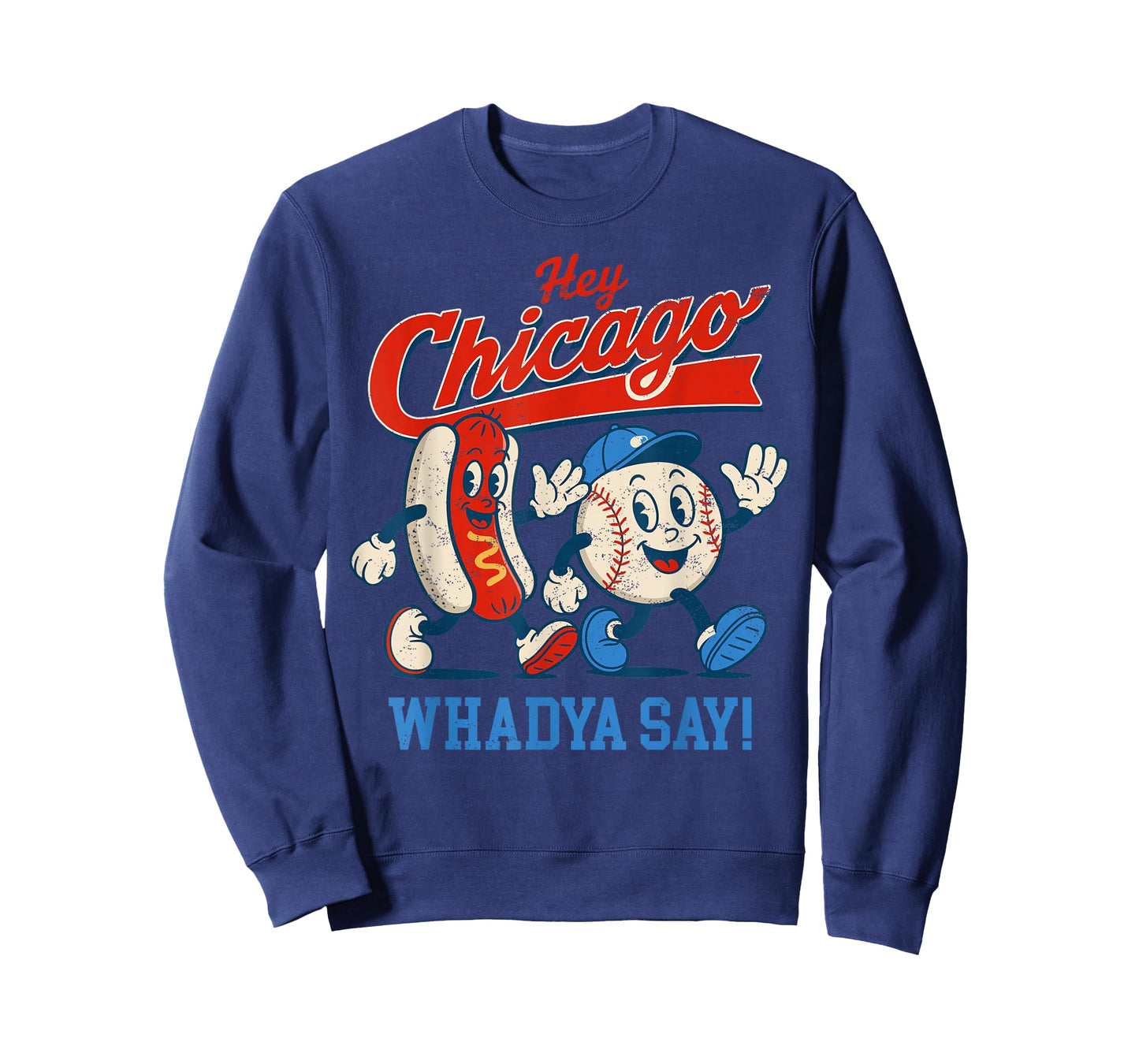 Hey Chicago Whadya Say Baseball and Hot Dog 4th of July Men T-Shirt
