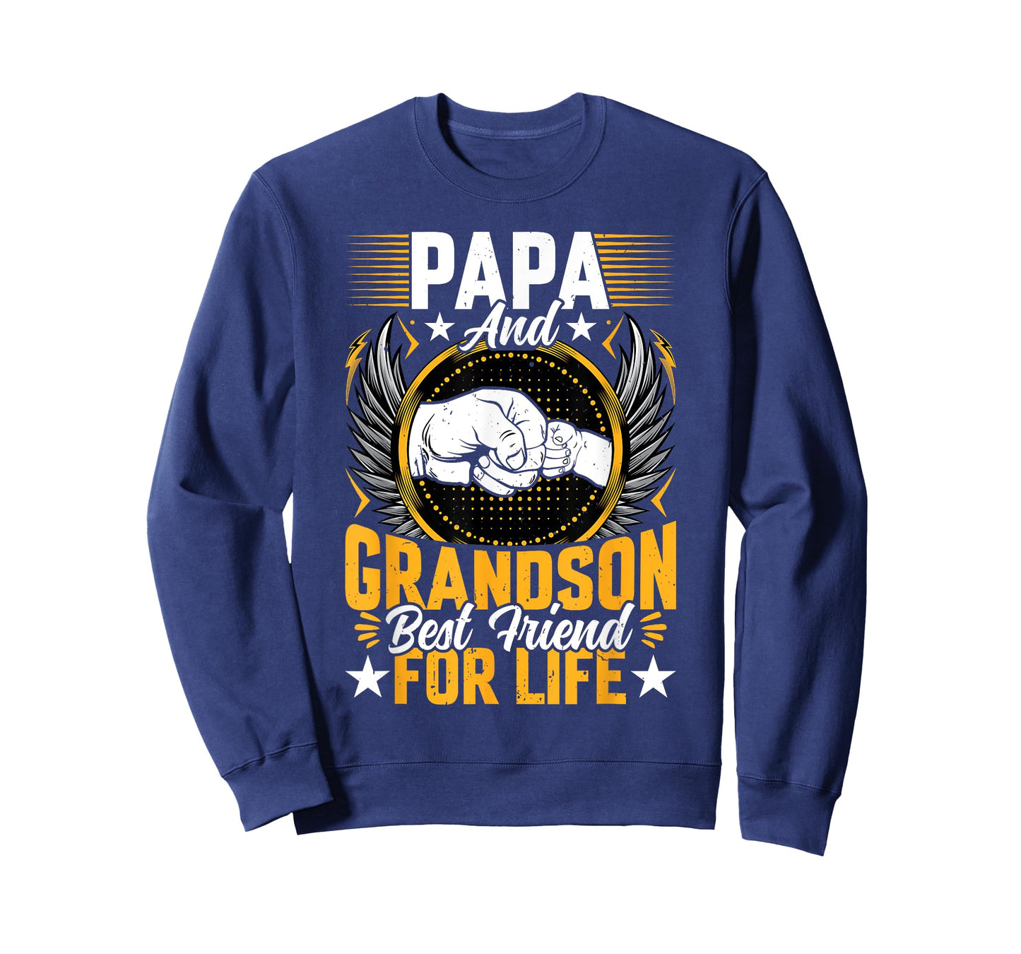 Papa and Grandson Best Friend for Life - Fathers Day Grandpa T-Shirt