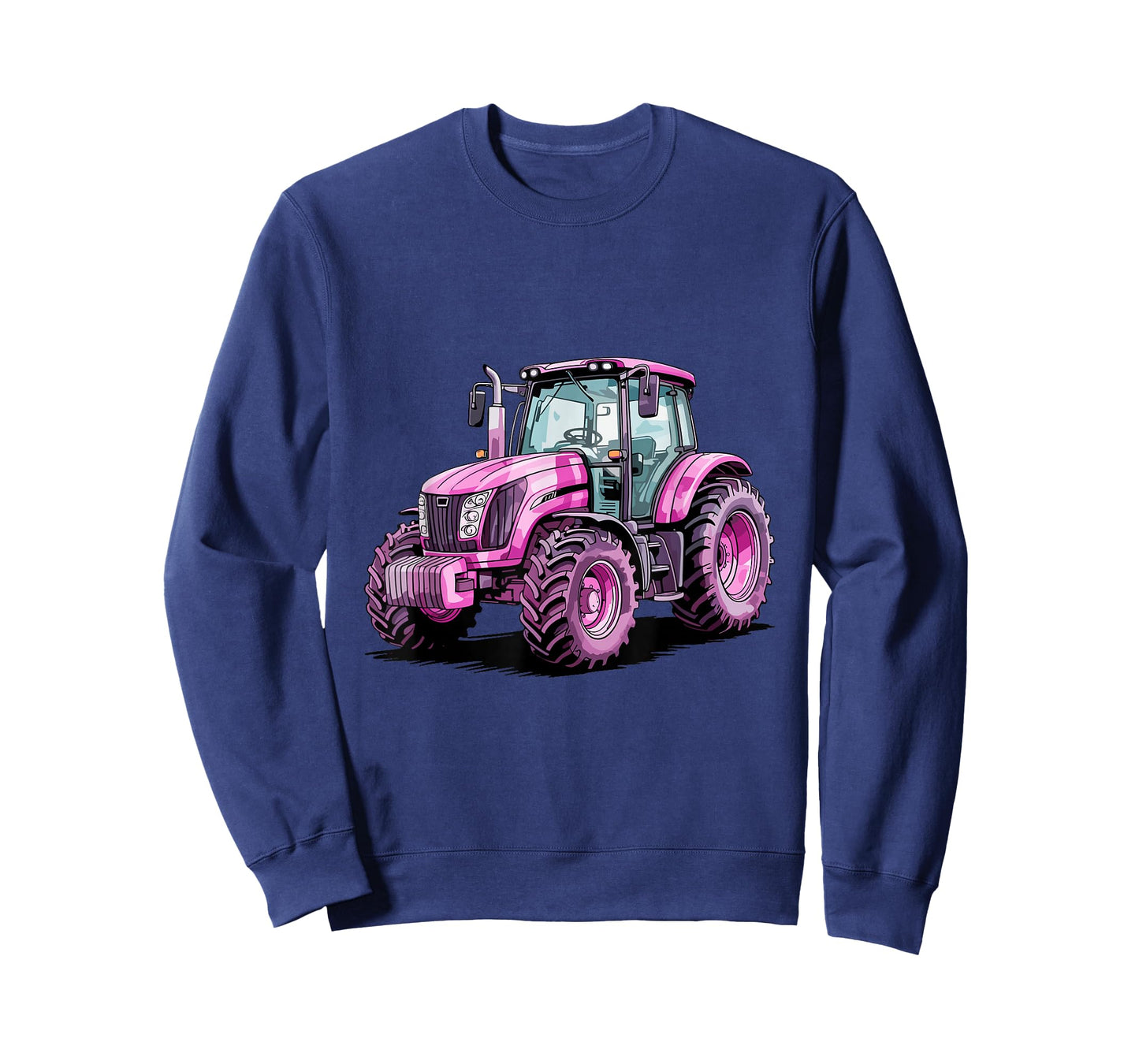Watercolor Pink Tractor Farm Farmer Girl Women T-Shirt