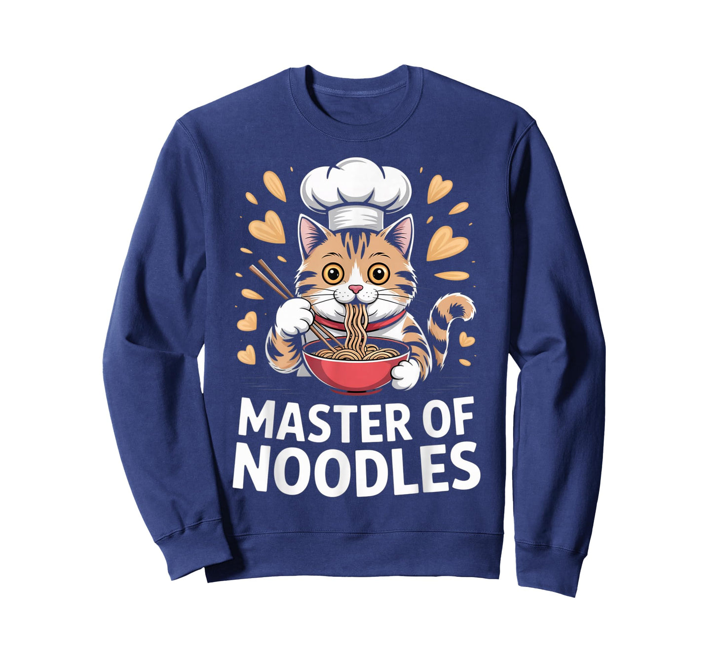Master of Noodles Cute Chef Cat Ramen Bowl Kawaii T-Shirt