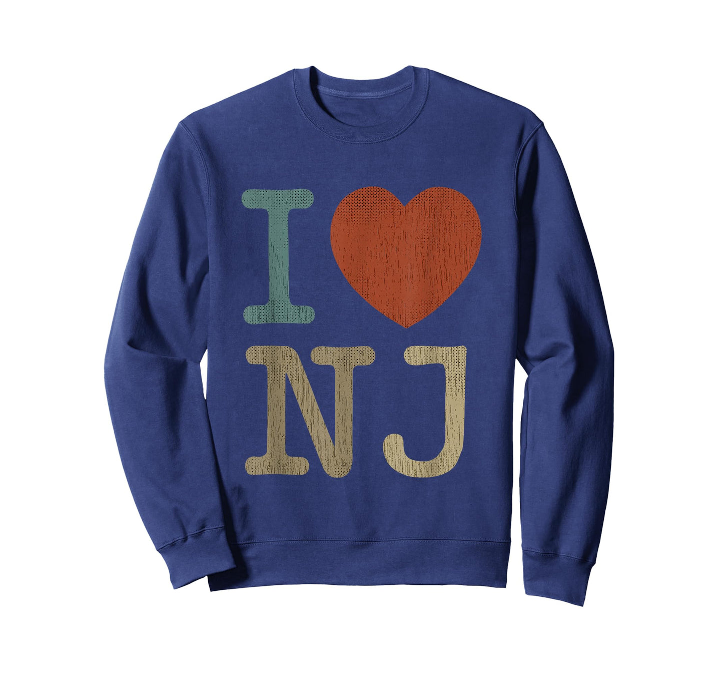 Retro I Love NJ Tshirt Souvenir I Heart New Jersey T-Shirt