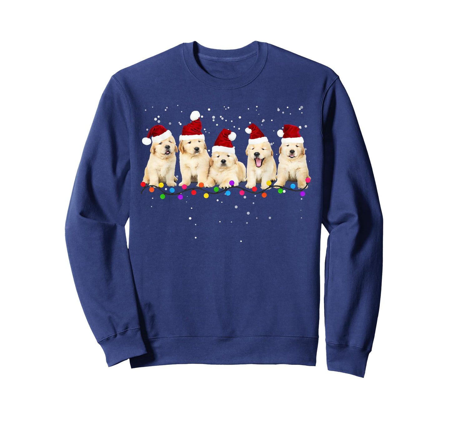 Funny Golden Retriever Christmas Sweater Shirt Puppy Dog T-Shirt