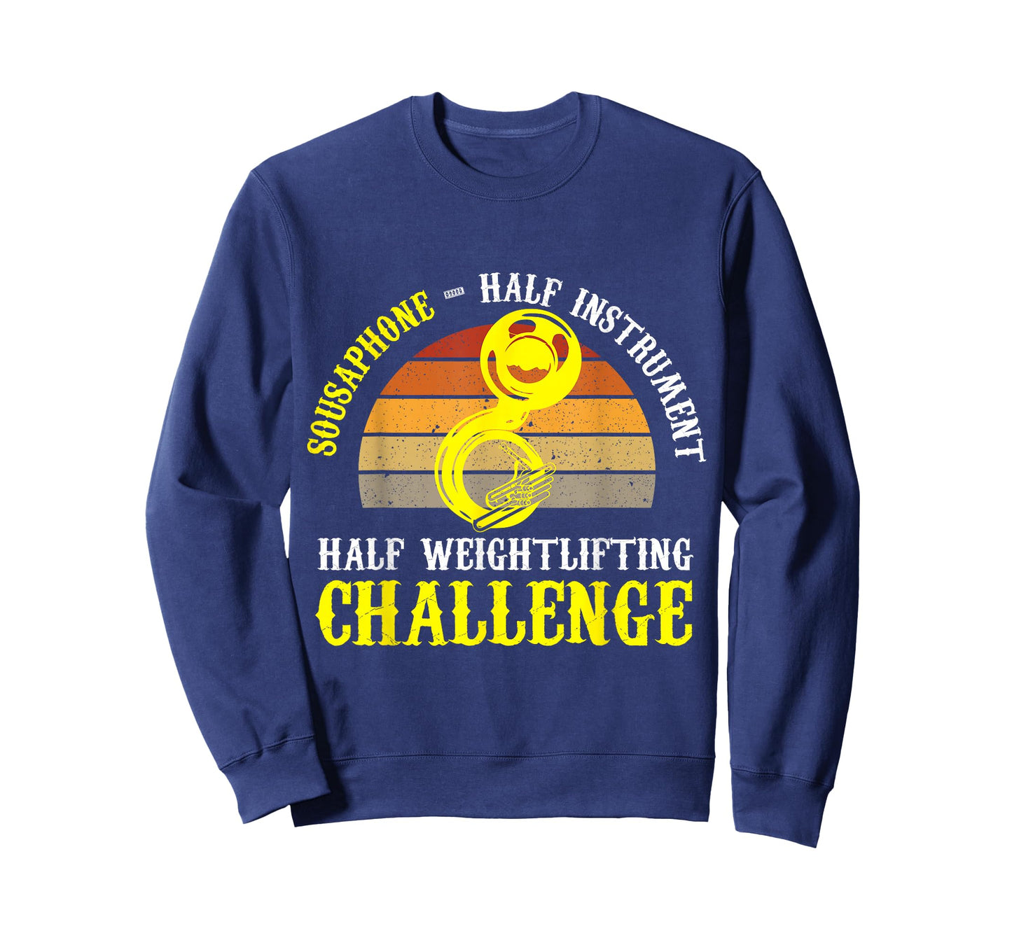 Sousaphone Half Instrument Half Weightlifting Challenge T-Shirt