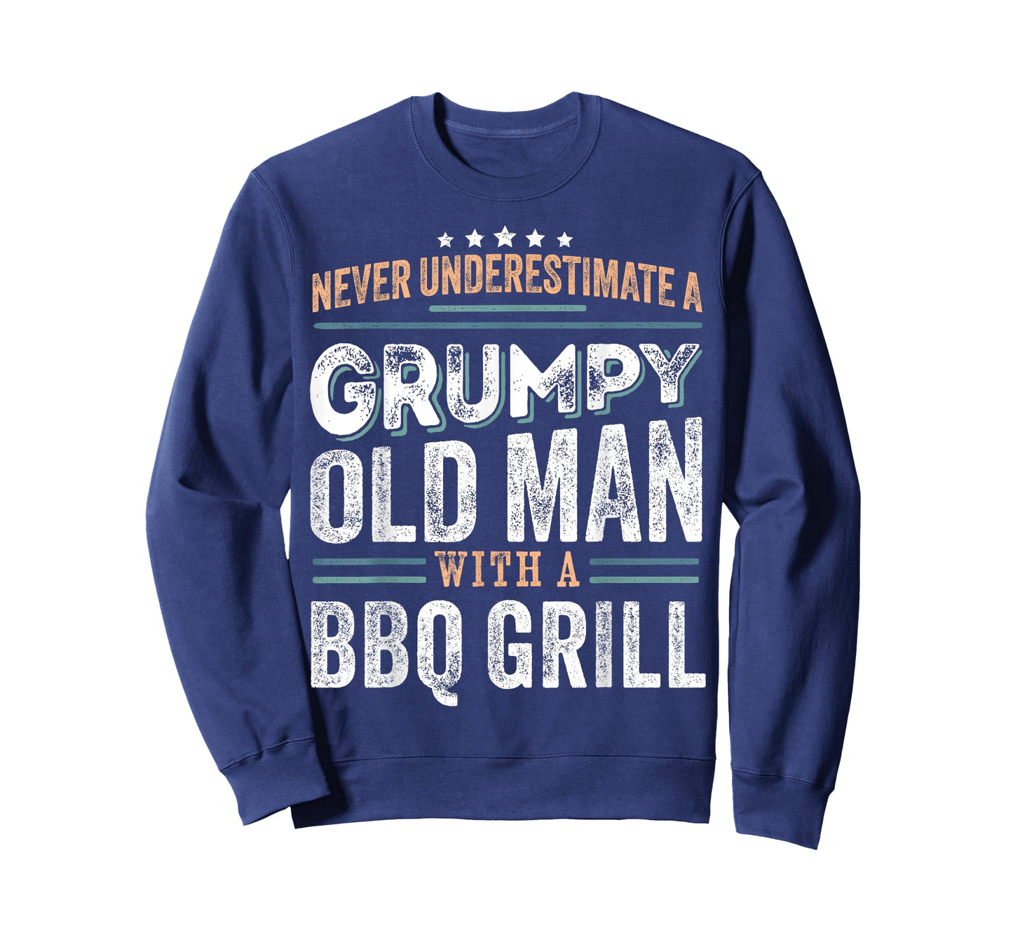 Grumpy Old Man with a Bbq grill Funny Dad Gifts T-Shirt