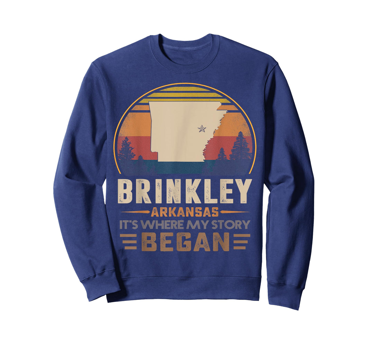 Vintage Brinkley Arkansas Hometown My Story Began T-Shirt
