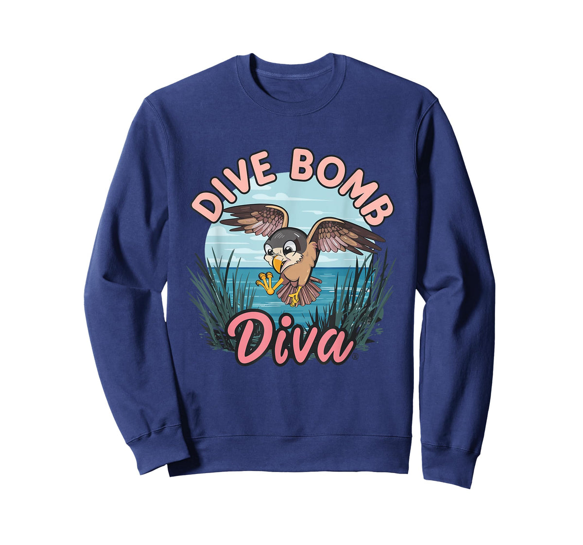 Falcon Dive Bomb Diva Hilarious Bird Pun T-Shirt