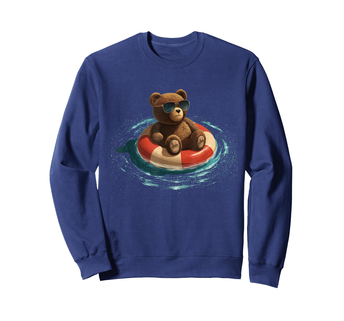 Swimming Teddy Bear for Ocean and Beach Ring Lovers T-Shirt