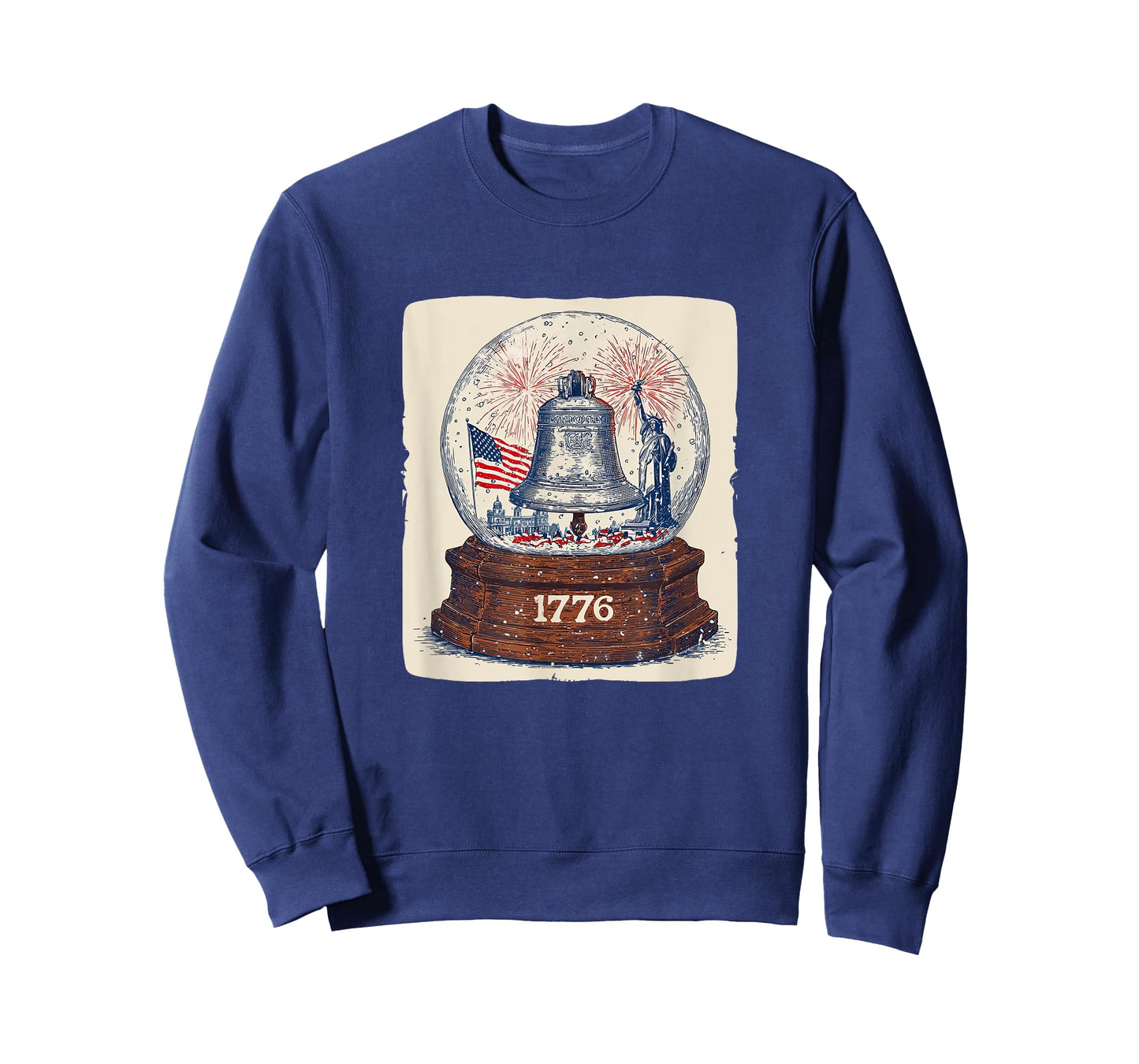 Statue of Liberty and Freedom Bell in Snow Globe T-Shirt