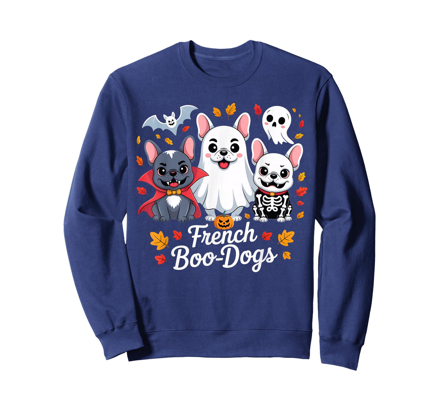 French Boo-Dog Halloween Ghost French Bulldog Fall Autumn T-Shirt
