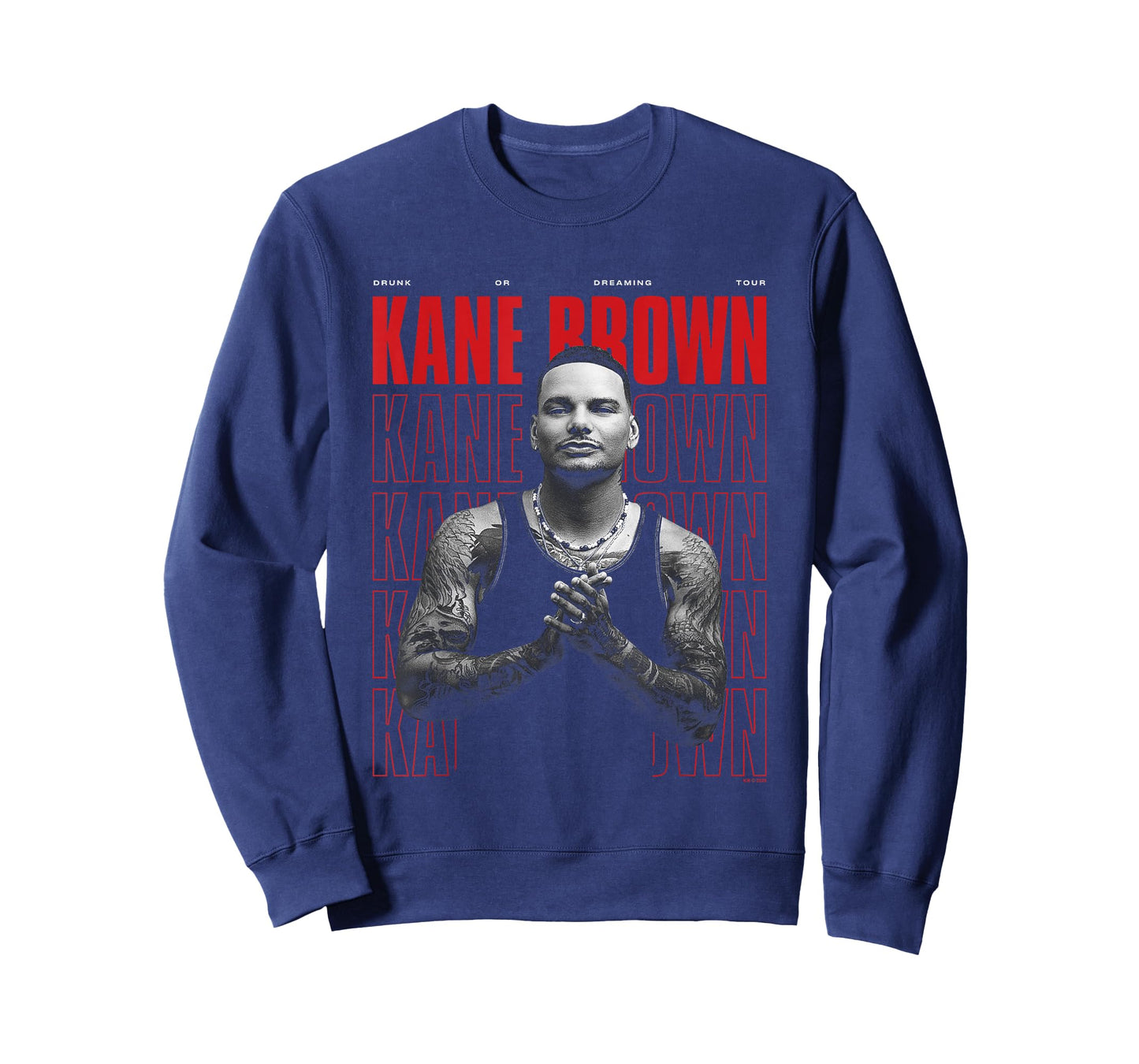 Kane Brown Drunk Or Dreaming Tour Stack Big Chest Poster T-Shirt