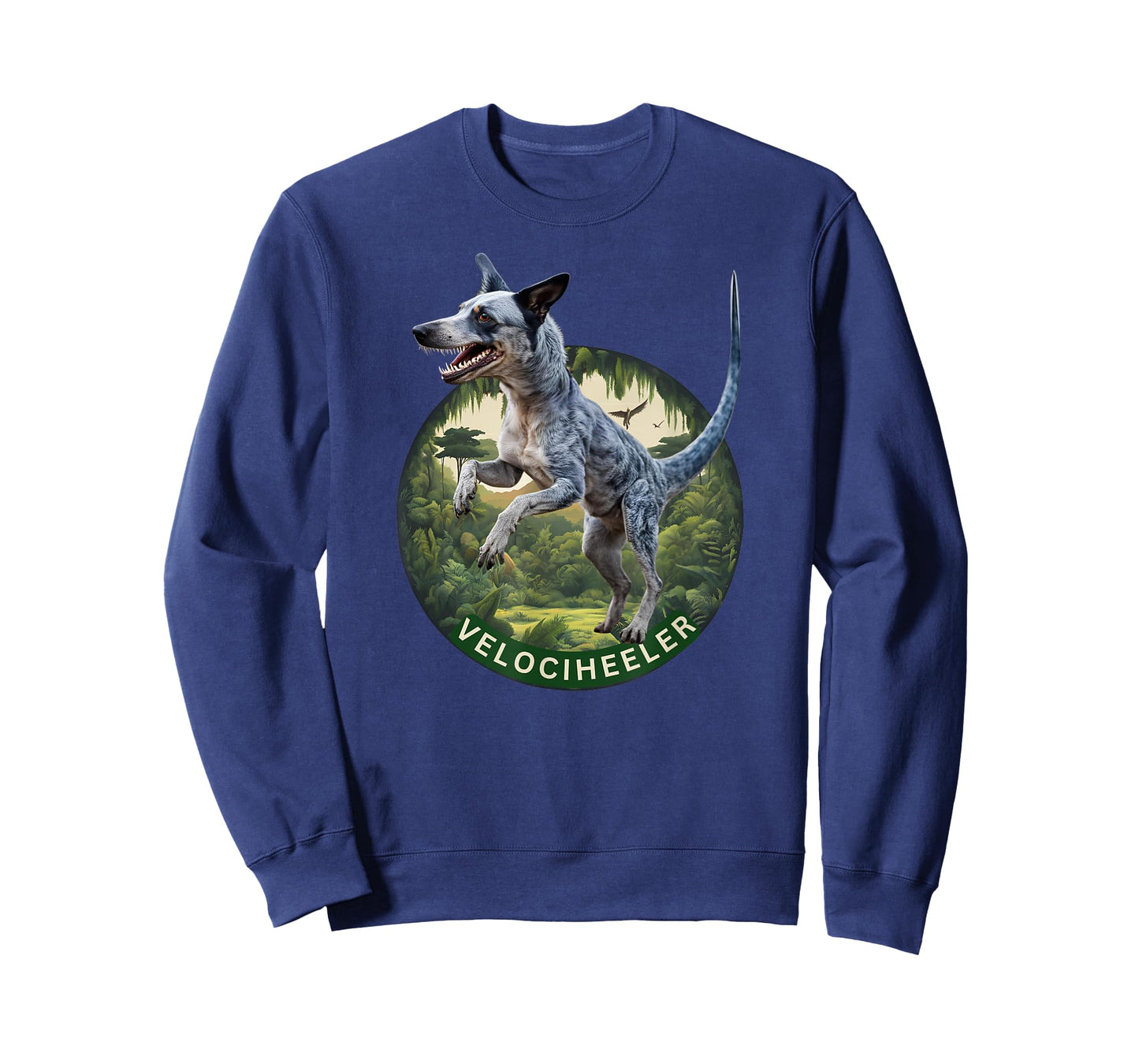 Australian cattle dog velociraptor blue heeler dog dinosaur Men Women Girls Kids T-Shirt