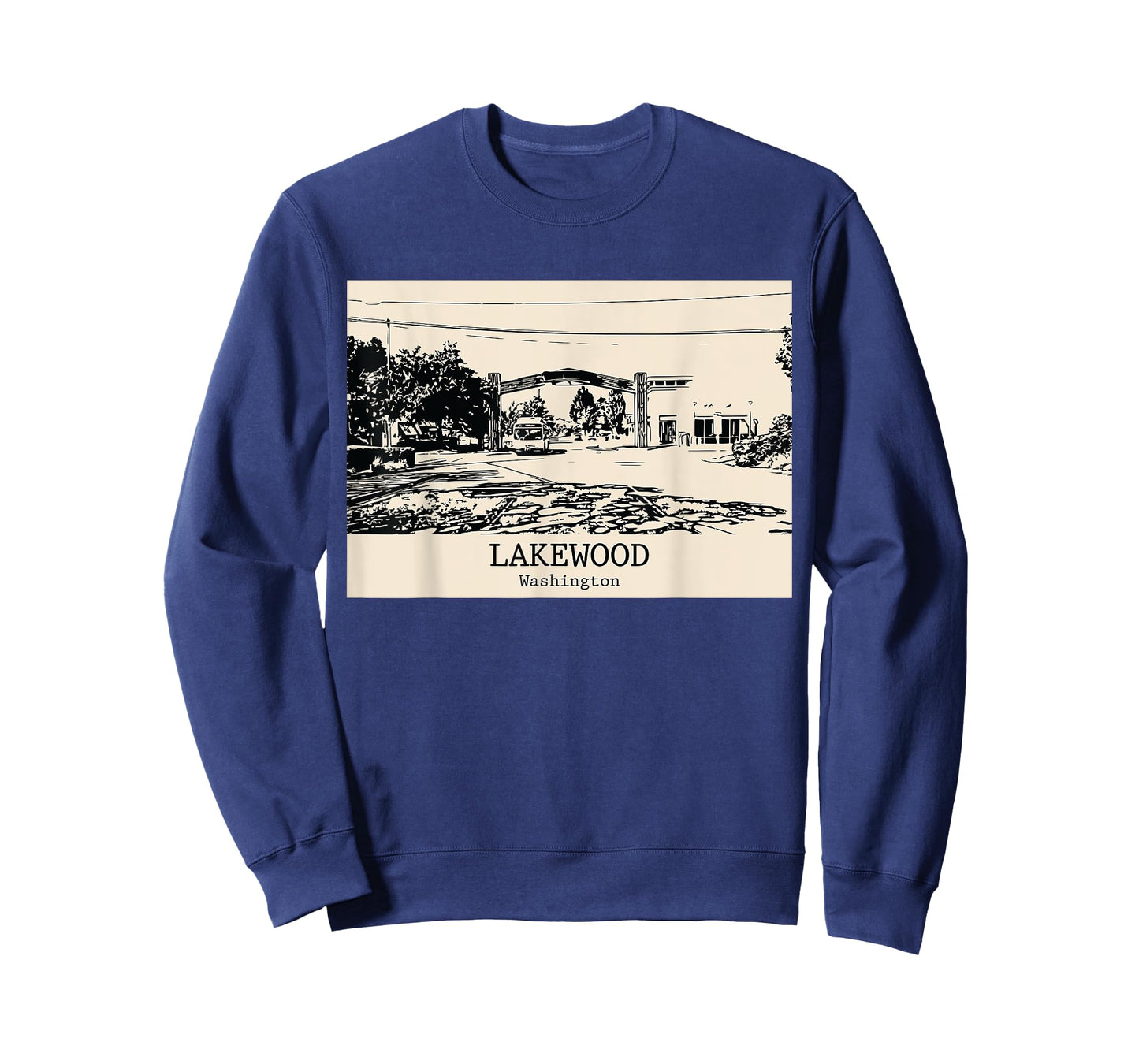 Lakewood Washington Vintage Retro Travel Souvenir T-Shirt