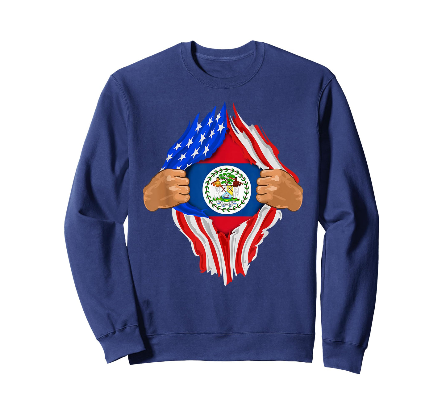 Belizean Blood Inside Me T-Shirt | Belize Flag Gift T-Shirt