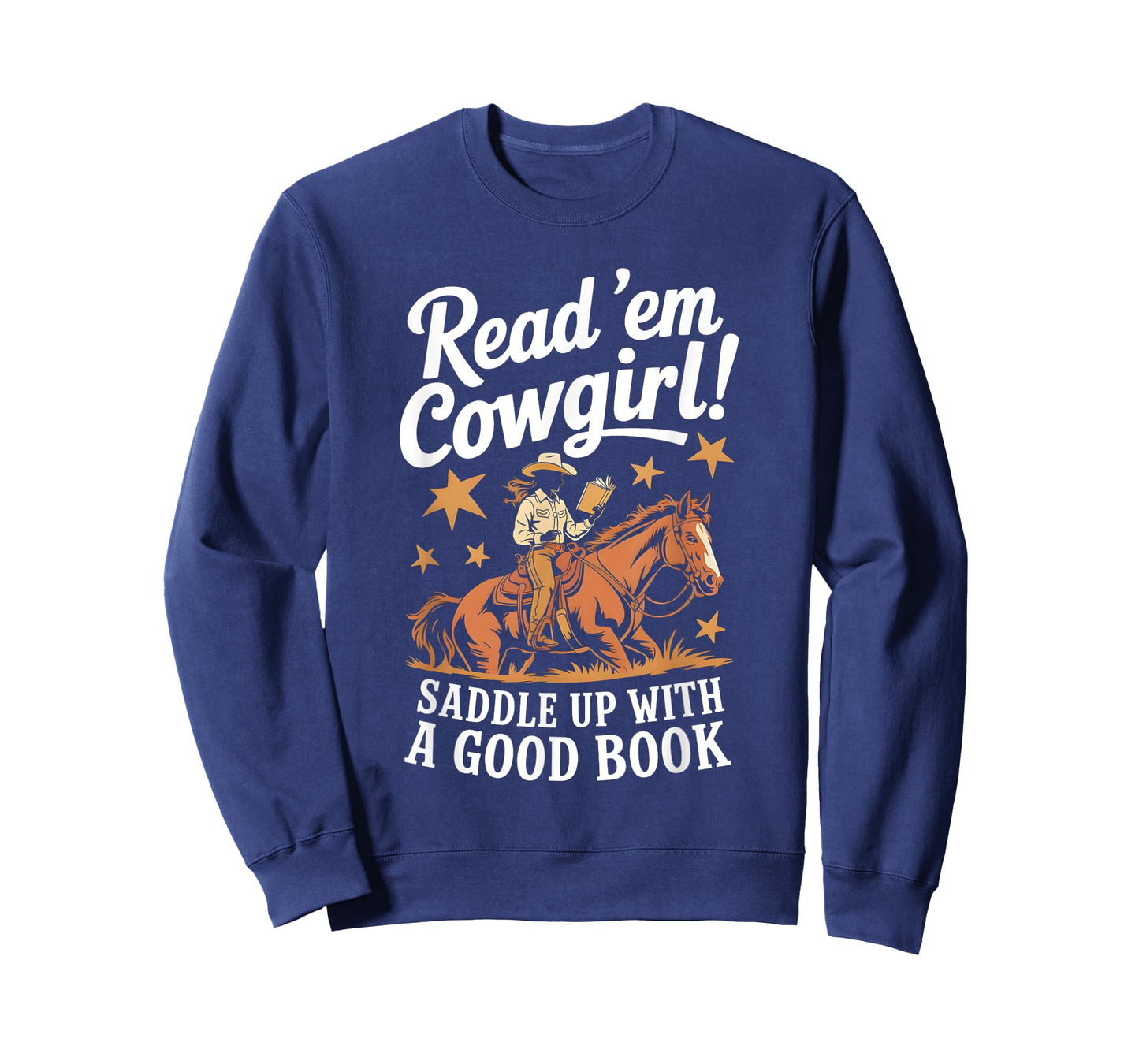 Read 'Em Cowgirl Saddle Up Rodeo Book Lover T-Shirt
