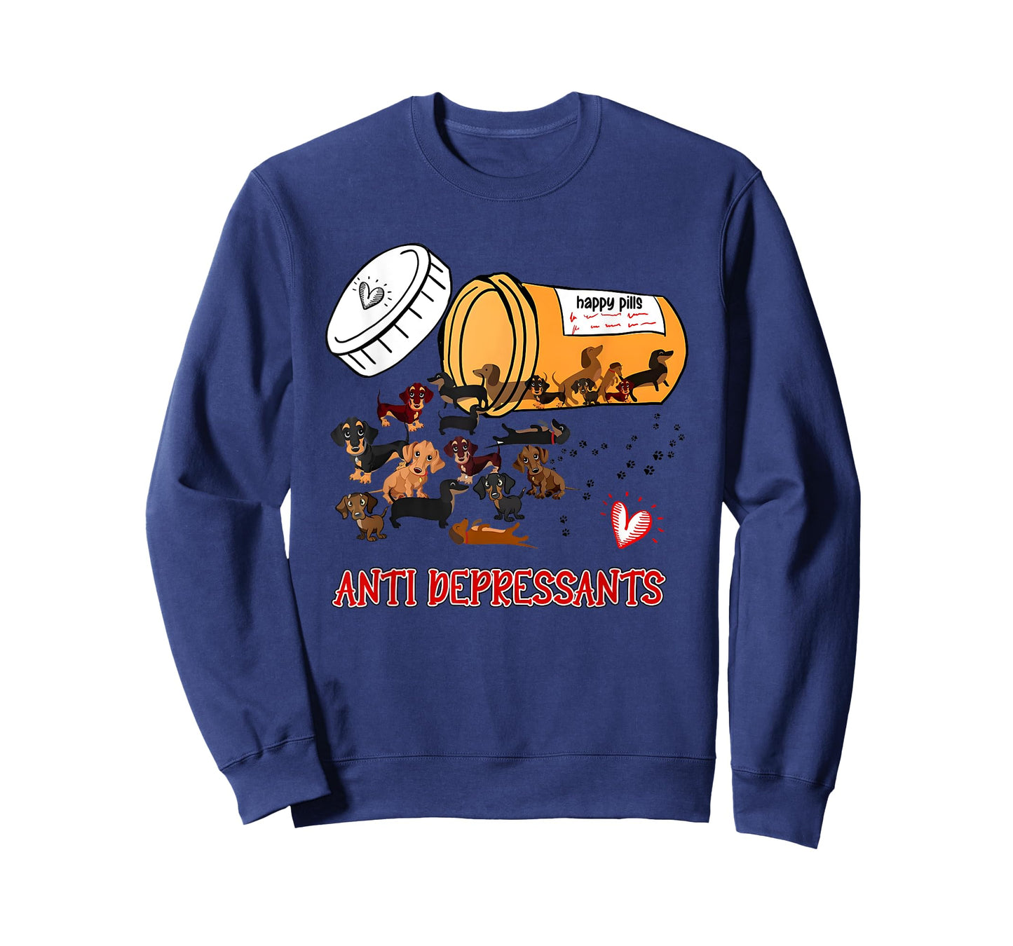 Dachshund Happy Pills Antidepressants T-Shirt
