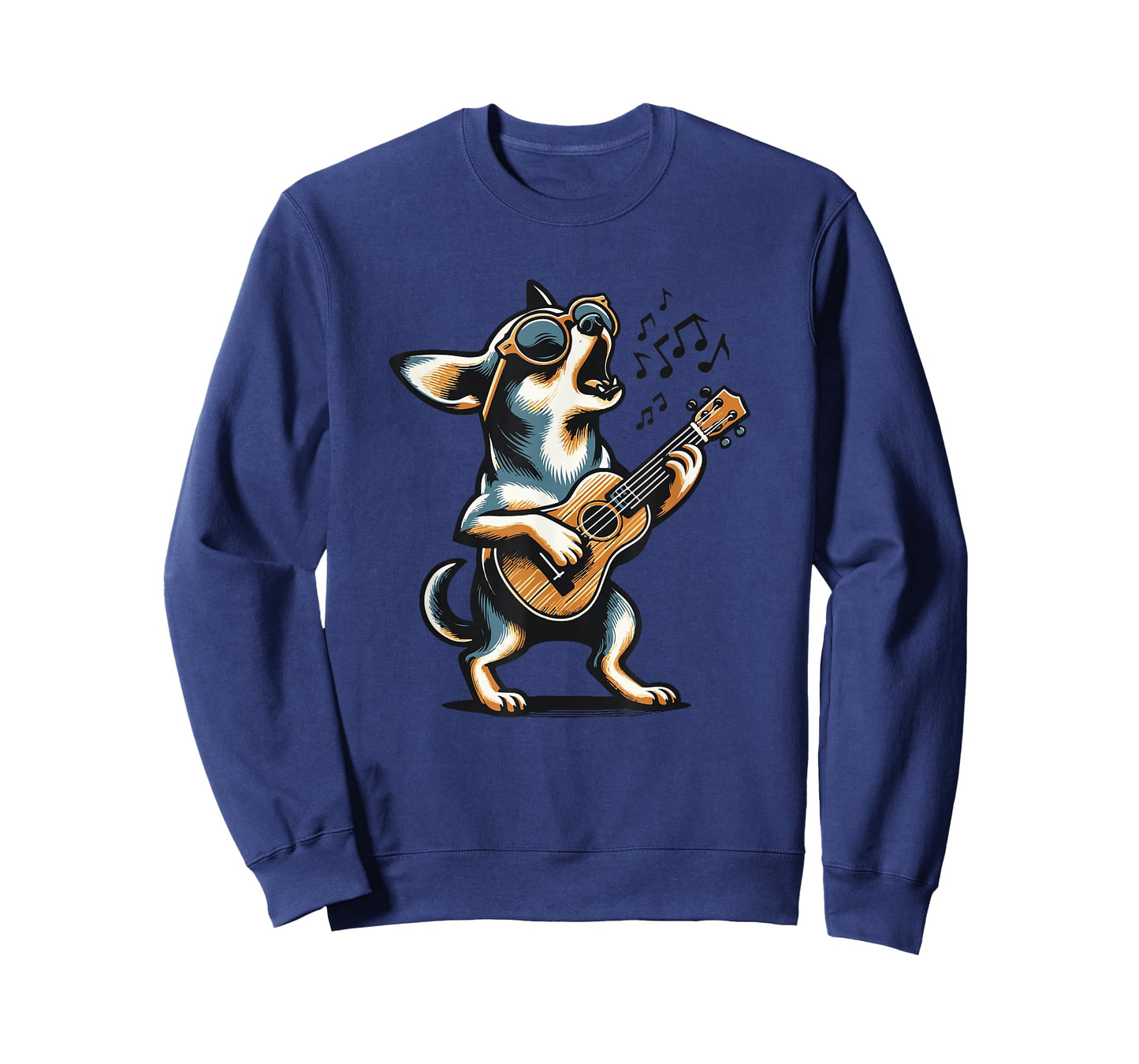 Dog Playing Guitar Singing Chihuahua Funny Dog Mariachi T-Shirt