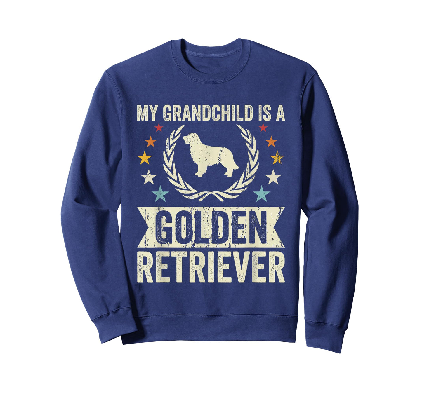 My Grandchild Is A Dog - Grandpa & Grandma Golden Retriever T-Shirt