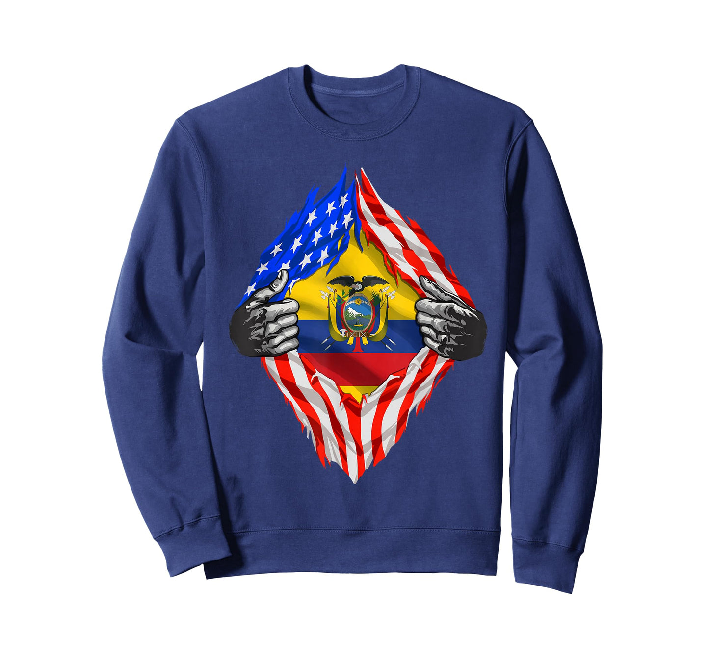 Ecuador Shirt USA American Ecuadorian Flag Roots Heritage T-Shirt