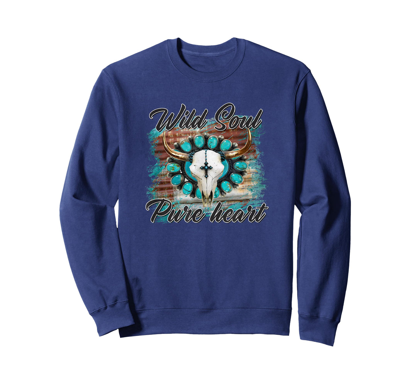Turquoise Wild Soul Pure Heart Country Rodeo Cowgirl Western T-Shirt