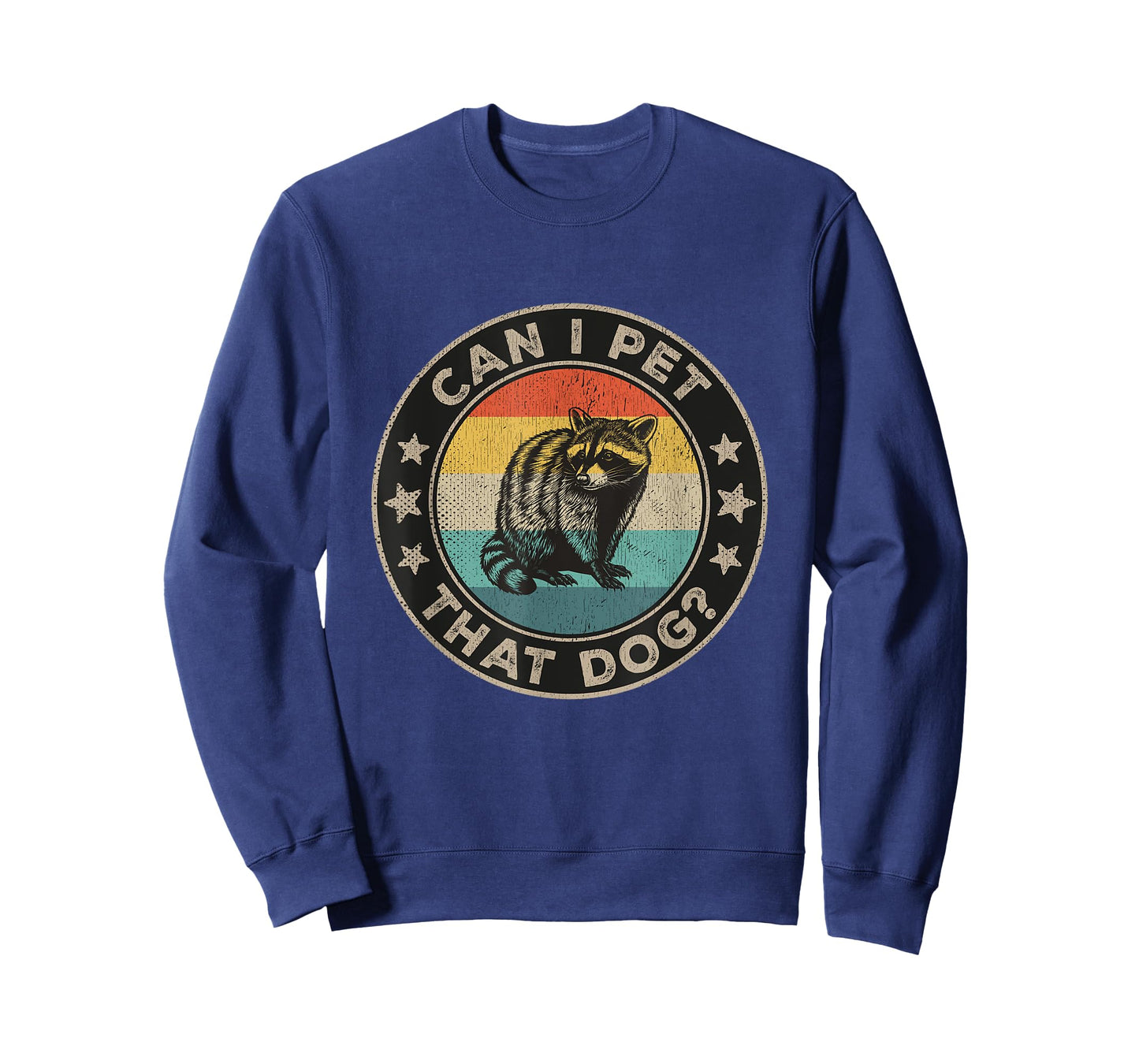 Can I Pet That Dog Meme Retro Animal Lover Funny Raccoon T-Shirt