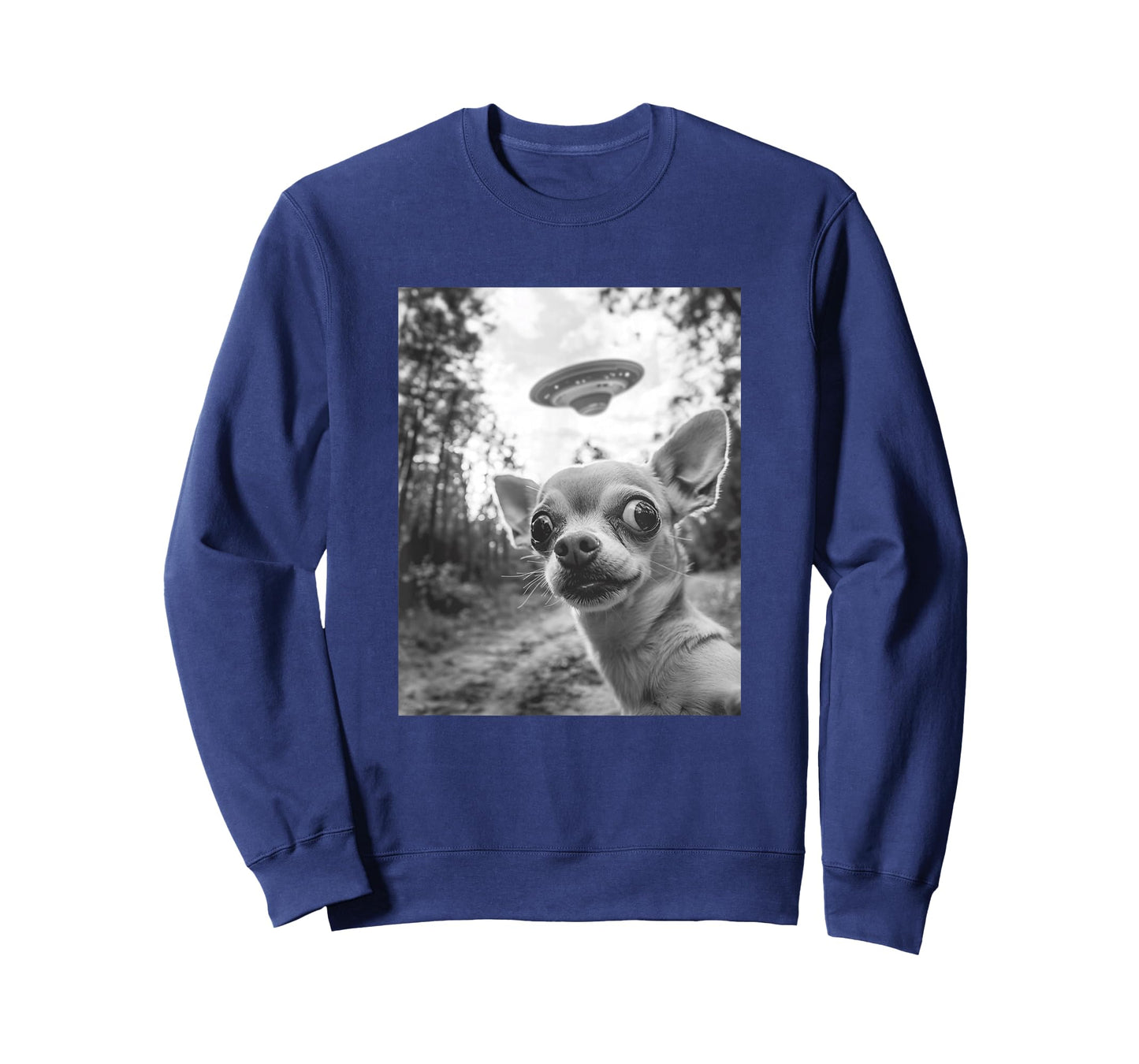 Chihuahua UFO Meme - Funny Chihuahua Selfie with UFO T-Shirt