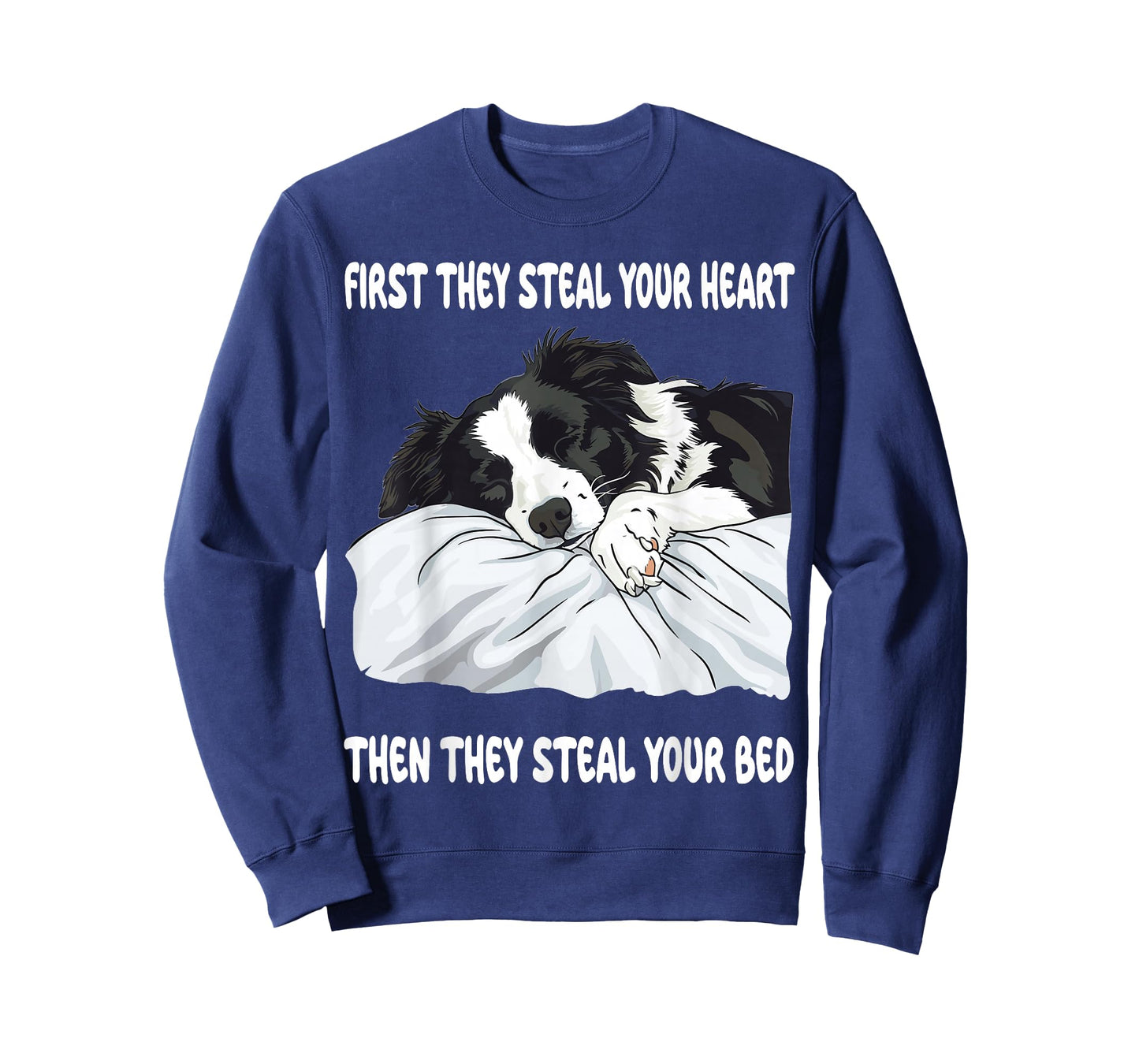 Border Collie Sleeping Pajamas Nightgown T-Shirt